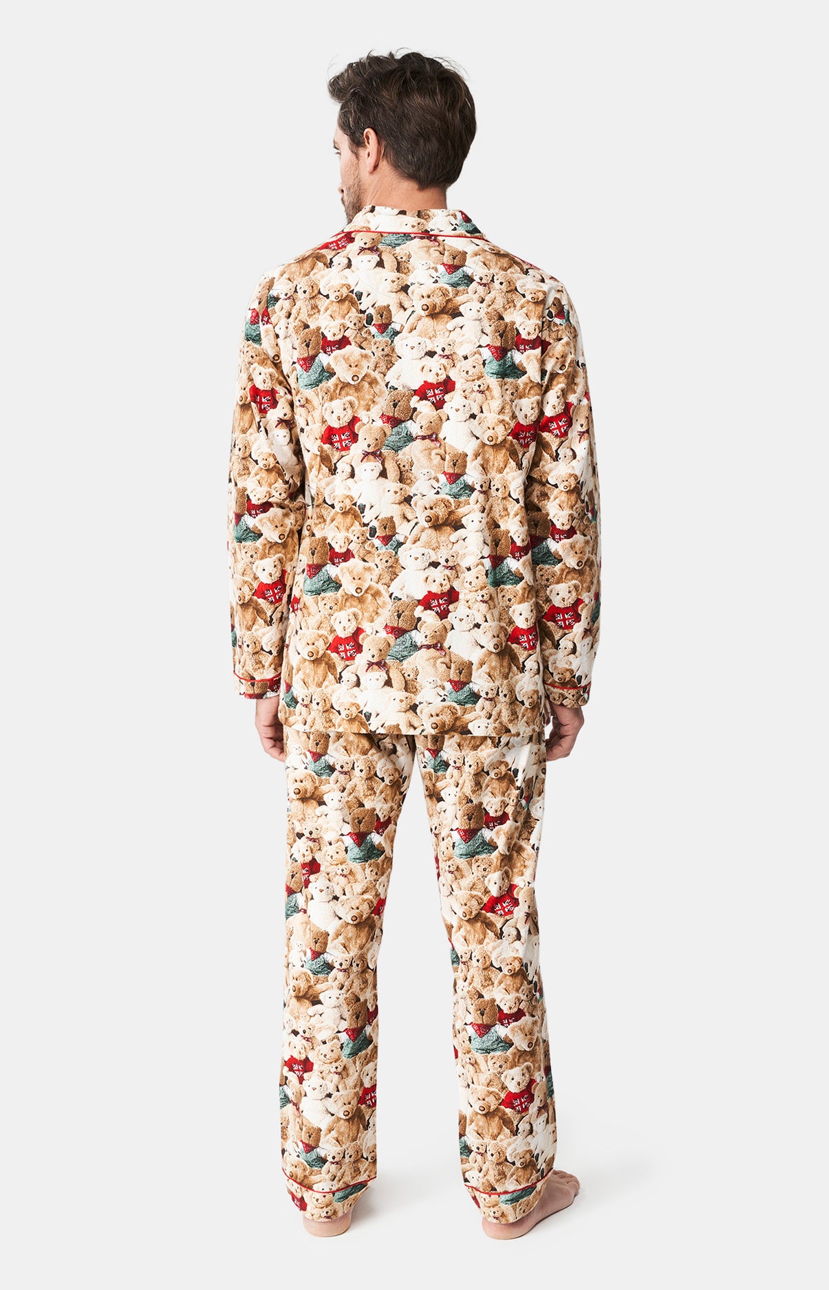 arthur-bob-teddy-pyjama-boutonn-homme-pilou-brun image 5