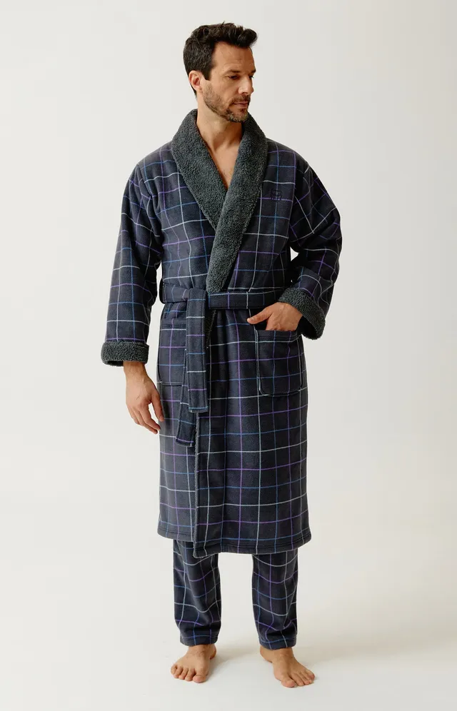 arthur-bob-carol-robe-de-chambre-polaire-carreaux image 1