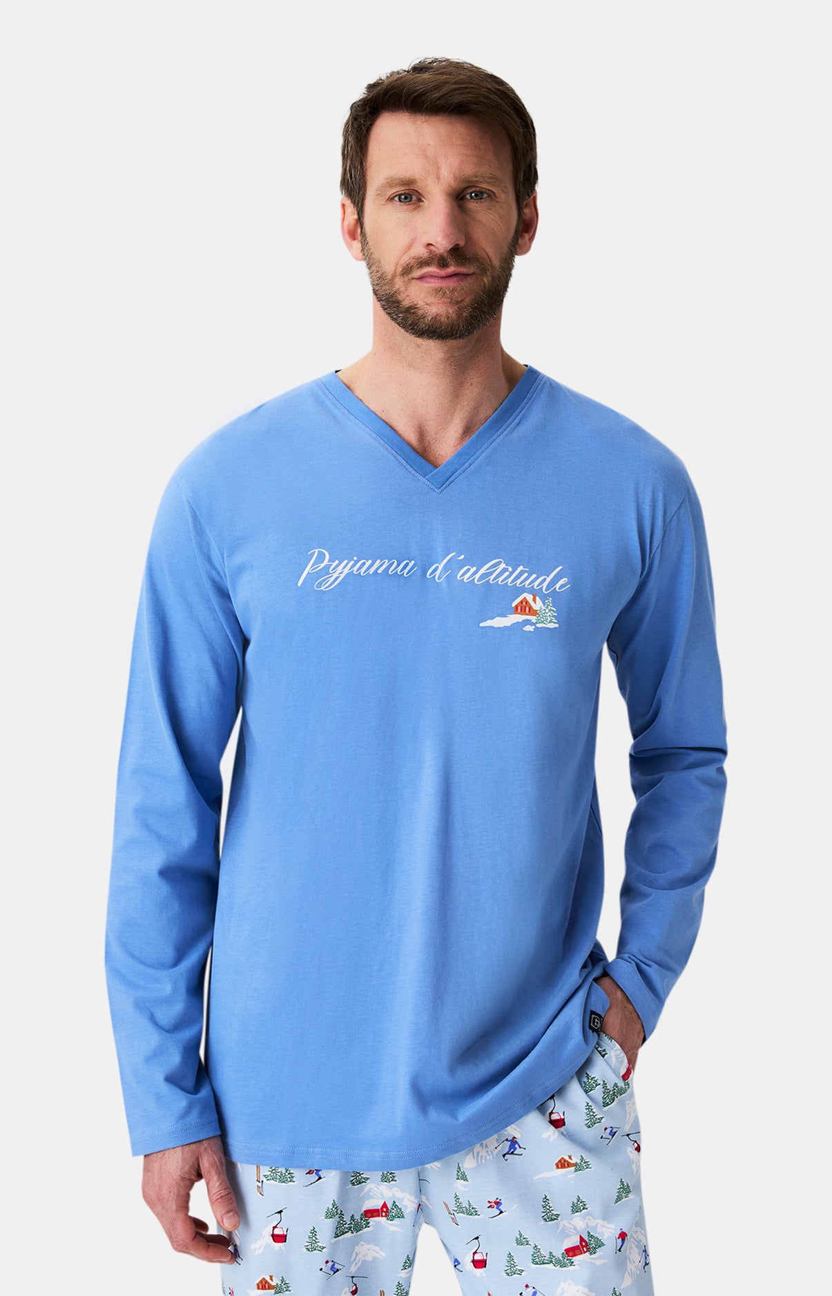 arthur-bob-pyjama-no-l-en-altitude-coton-bio-ciel image 2