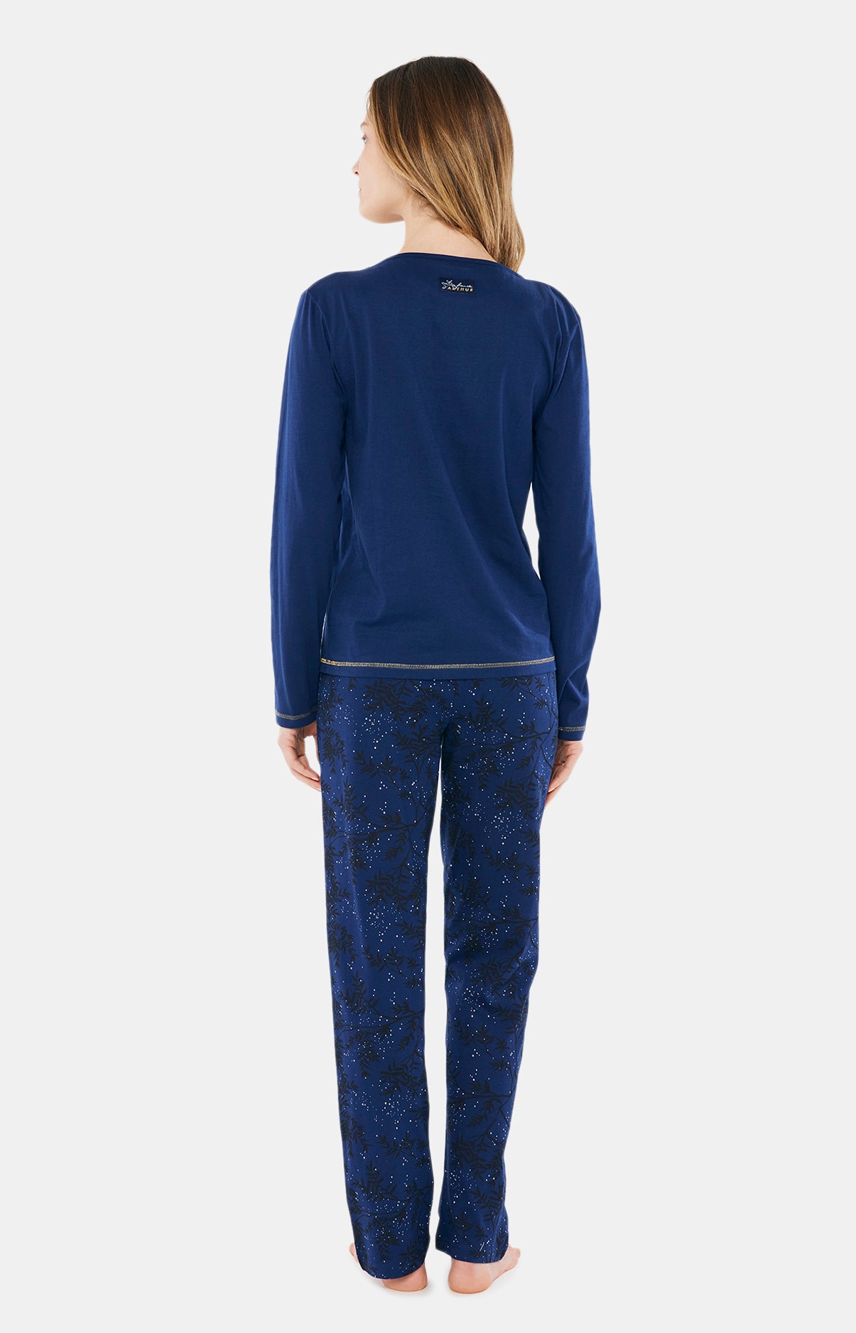 arthur-bob-good-night-pyjama-femme-marine-coton-bio image 5