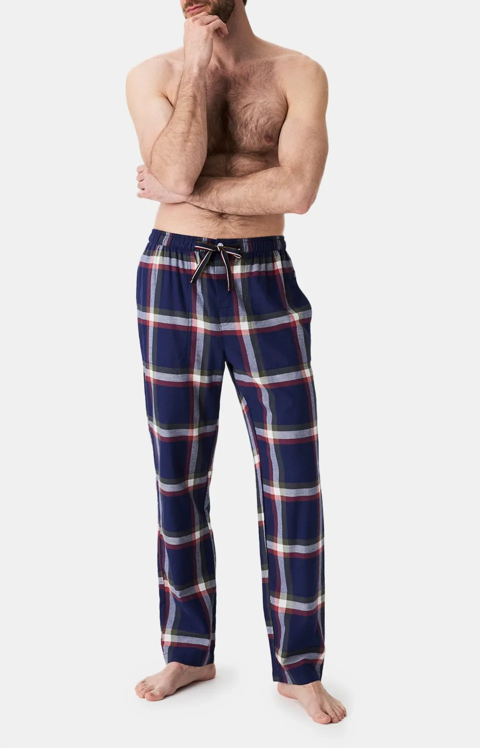arthur-bob-luka-pantalon-pyjama-homme-marine-flanelle image 1