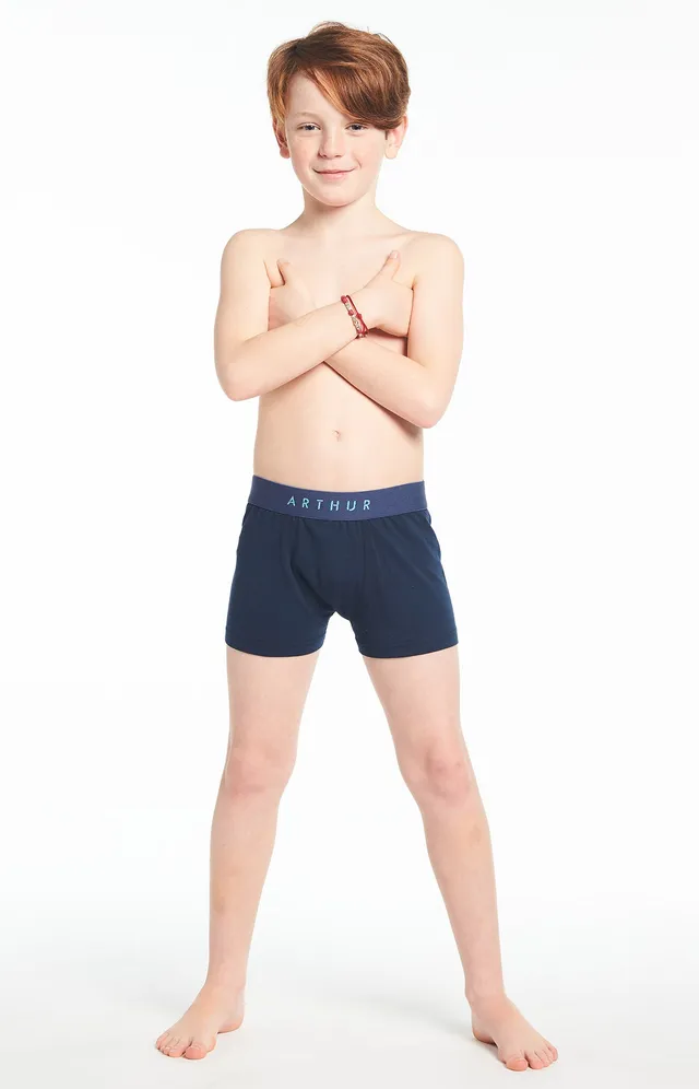 arthur-bob-uni-boxer-gar-on-marine-10-12-coton-bio image 1