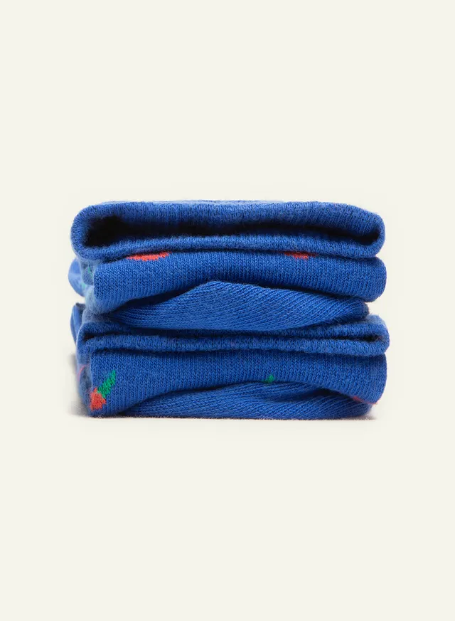 archiduchesse-fantaisie-archi-piquant-bleu-chaussettes-coton image 1