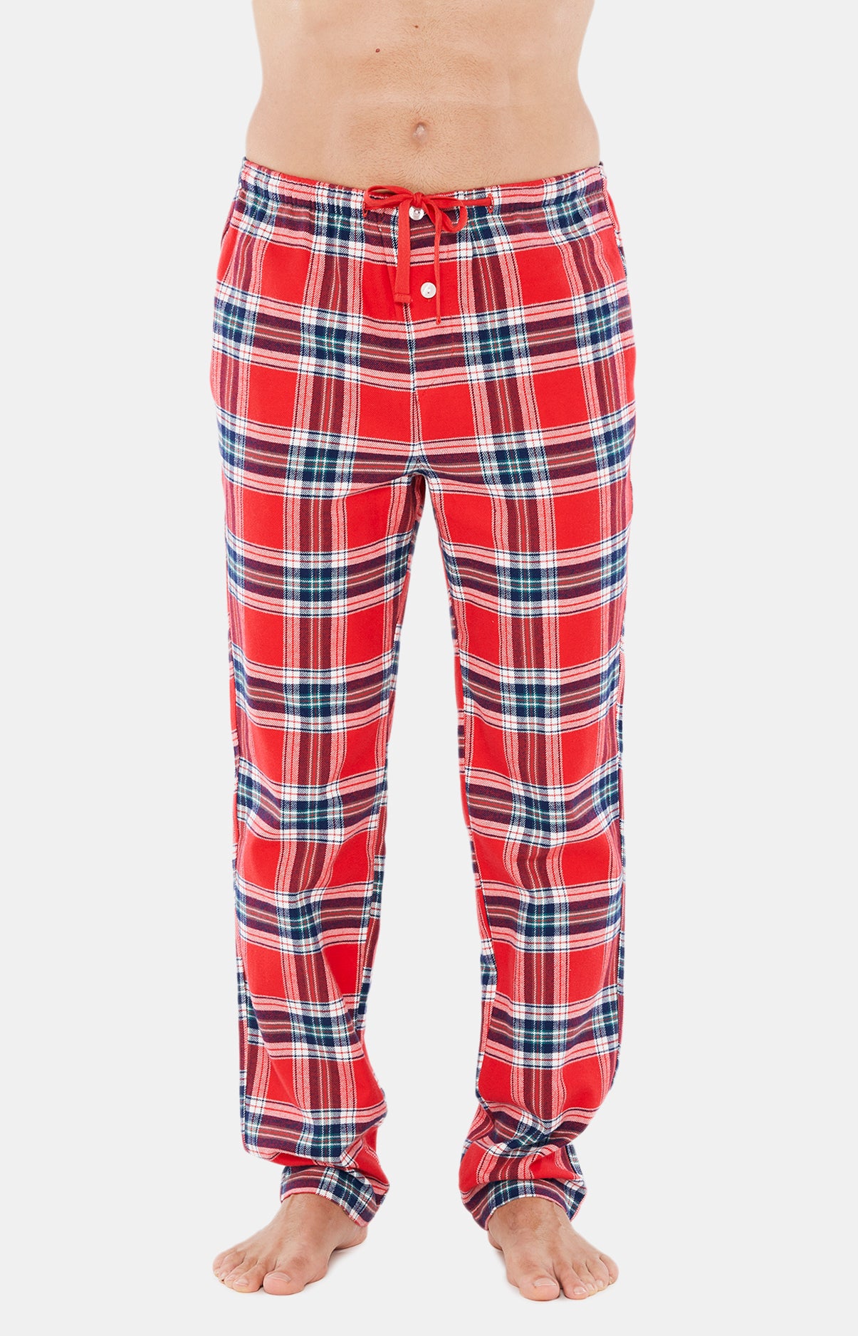 arthur-bob-logan-pyjama-homme-rouge-tartan-coton image 5