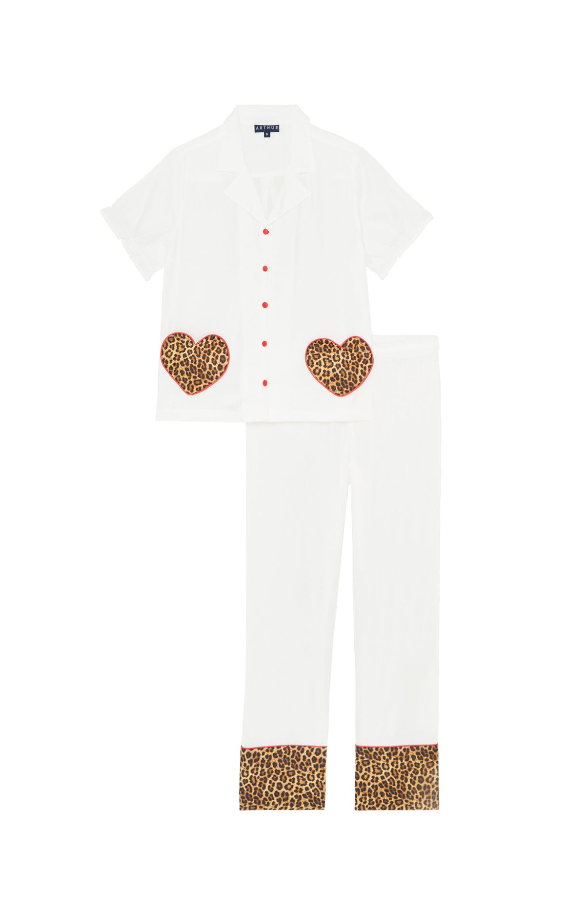 arthur-bob-satin-pyjama-coton-bio-femme-blanc image 3