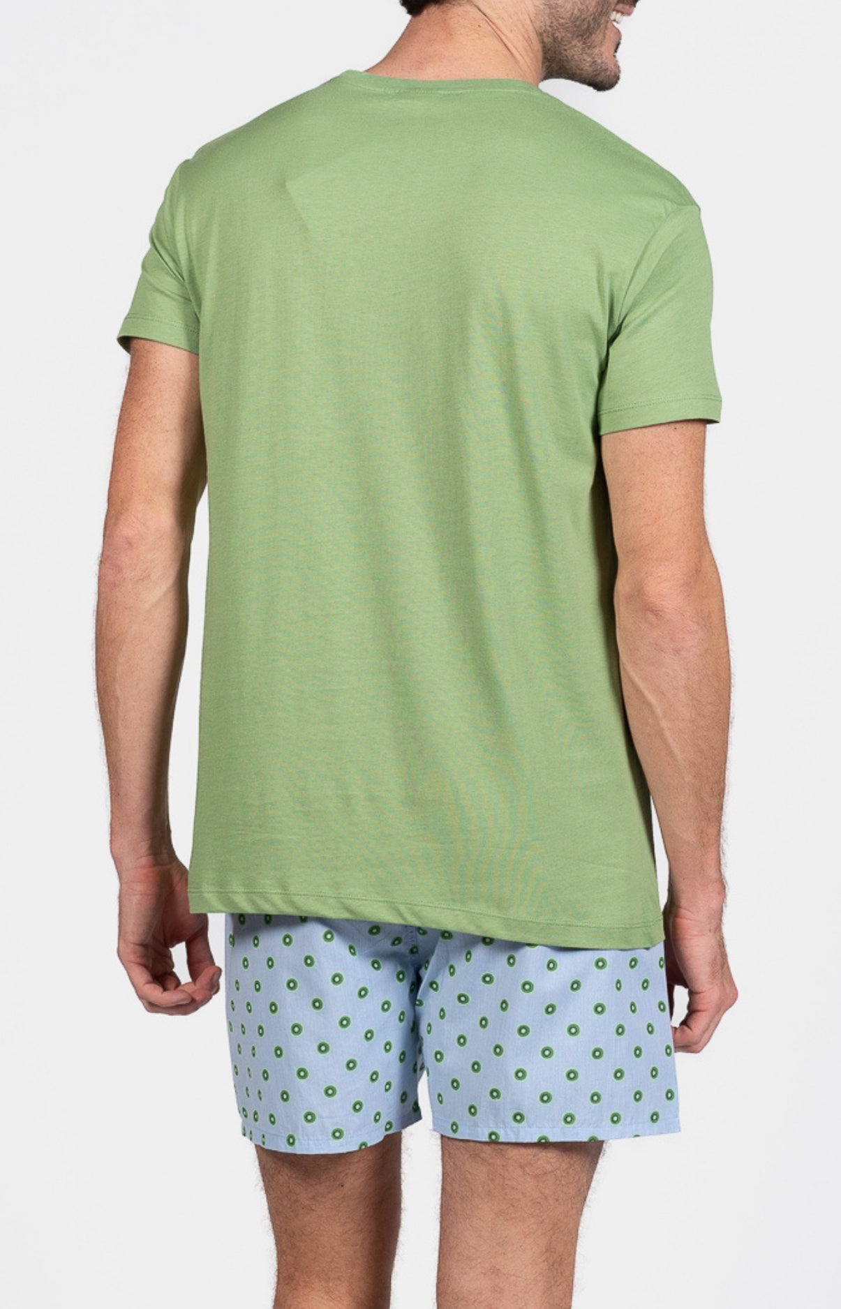 arthur-bob-kiwi-pyjama-court-coton-bleu image 6