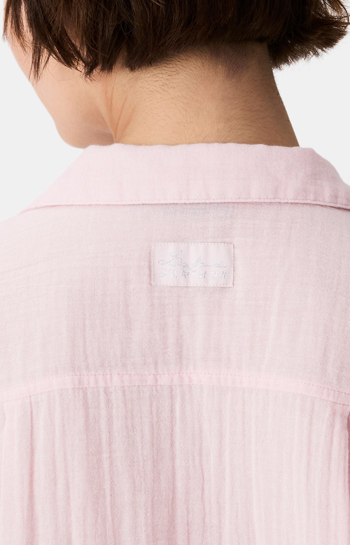 arthur-bob-blush-pyjama-gaze-de-coton-rose-manches-longues image 6