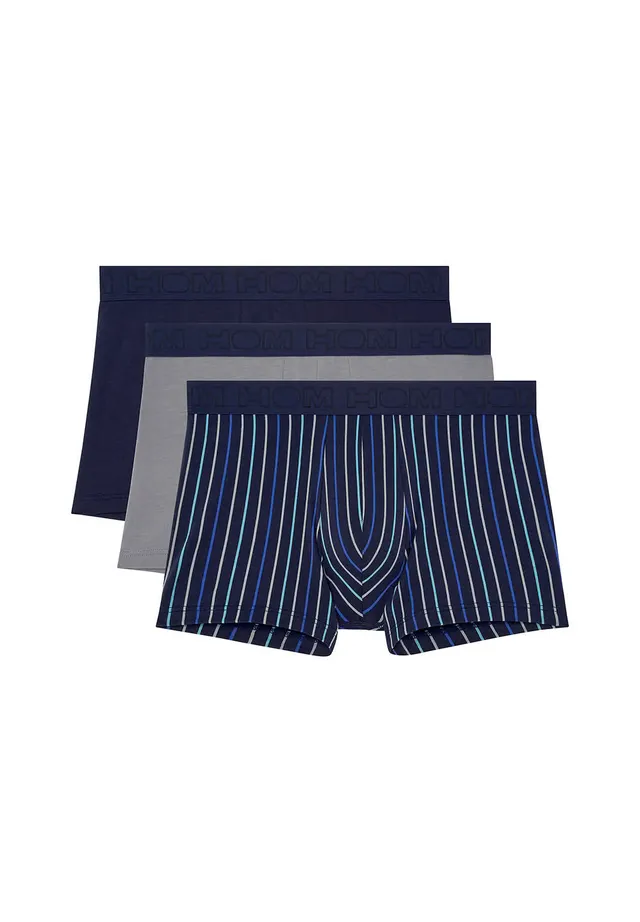 hom-steeve-boxer-homme-lot-3-coton-navy-gris-ray image 1