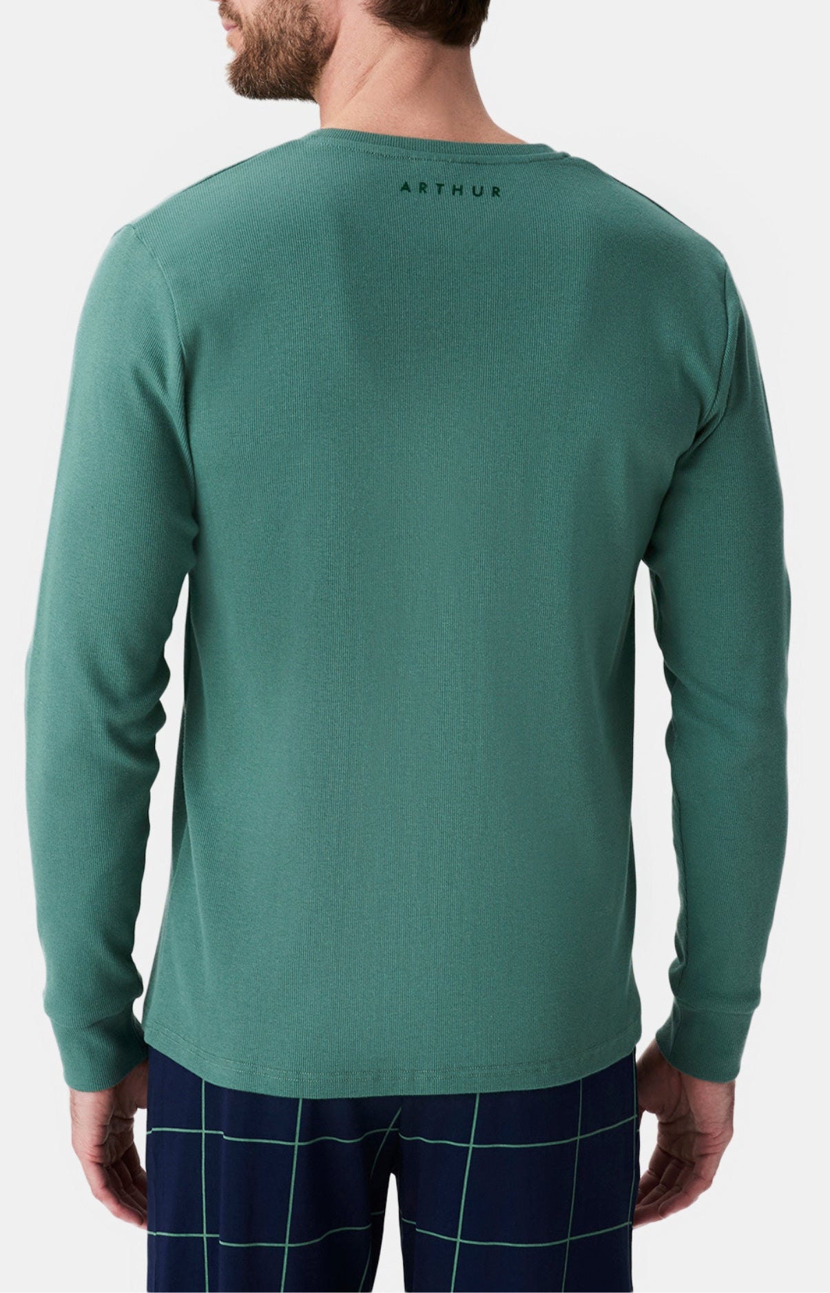arthur-bob-lichen-tee-shirt-homme-manches-longues-sauge image 5