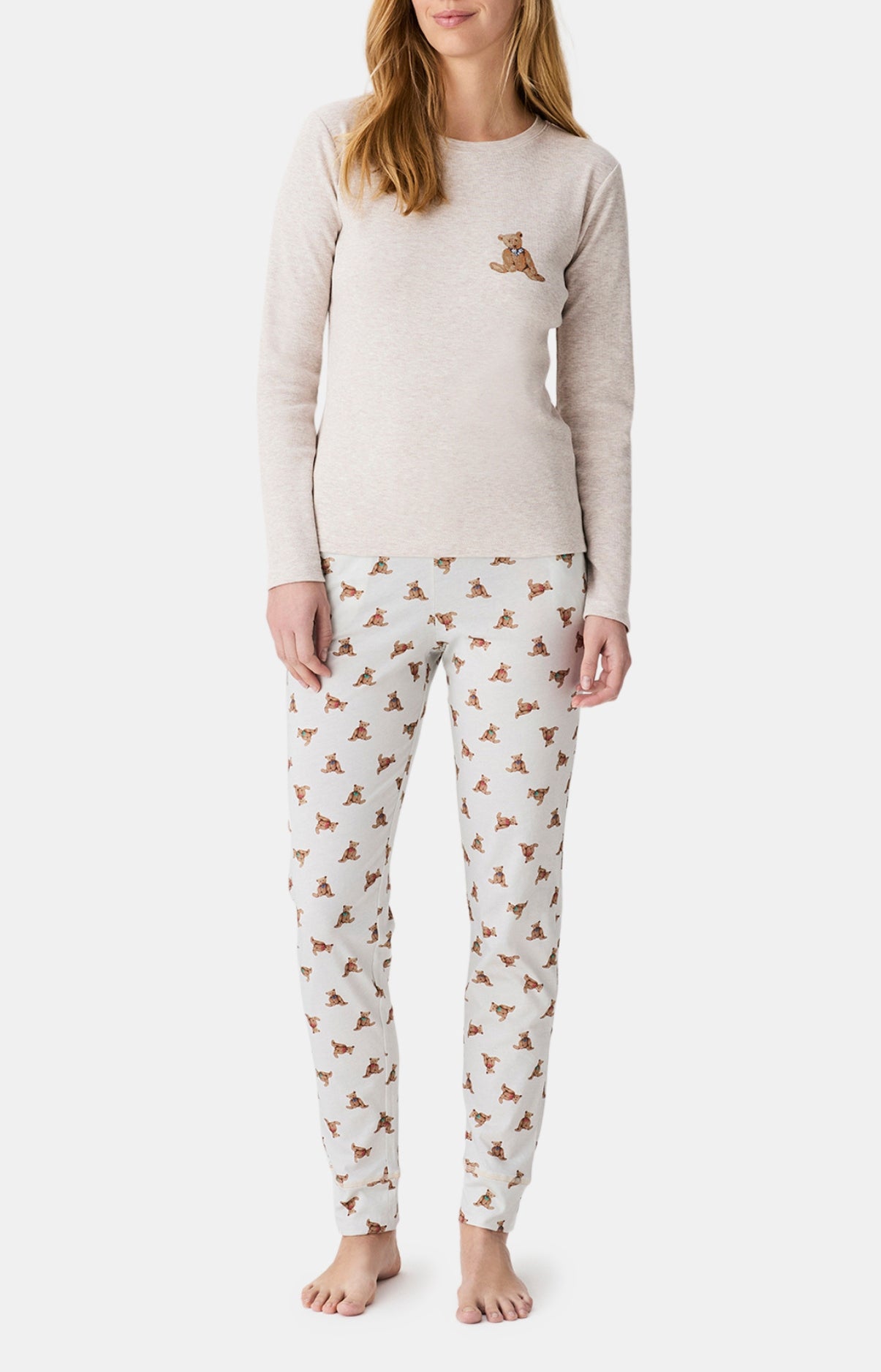 arthur-bob-old-teddy-pyjama-femme-ivoire image 4