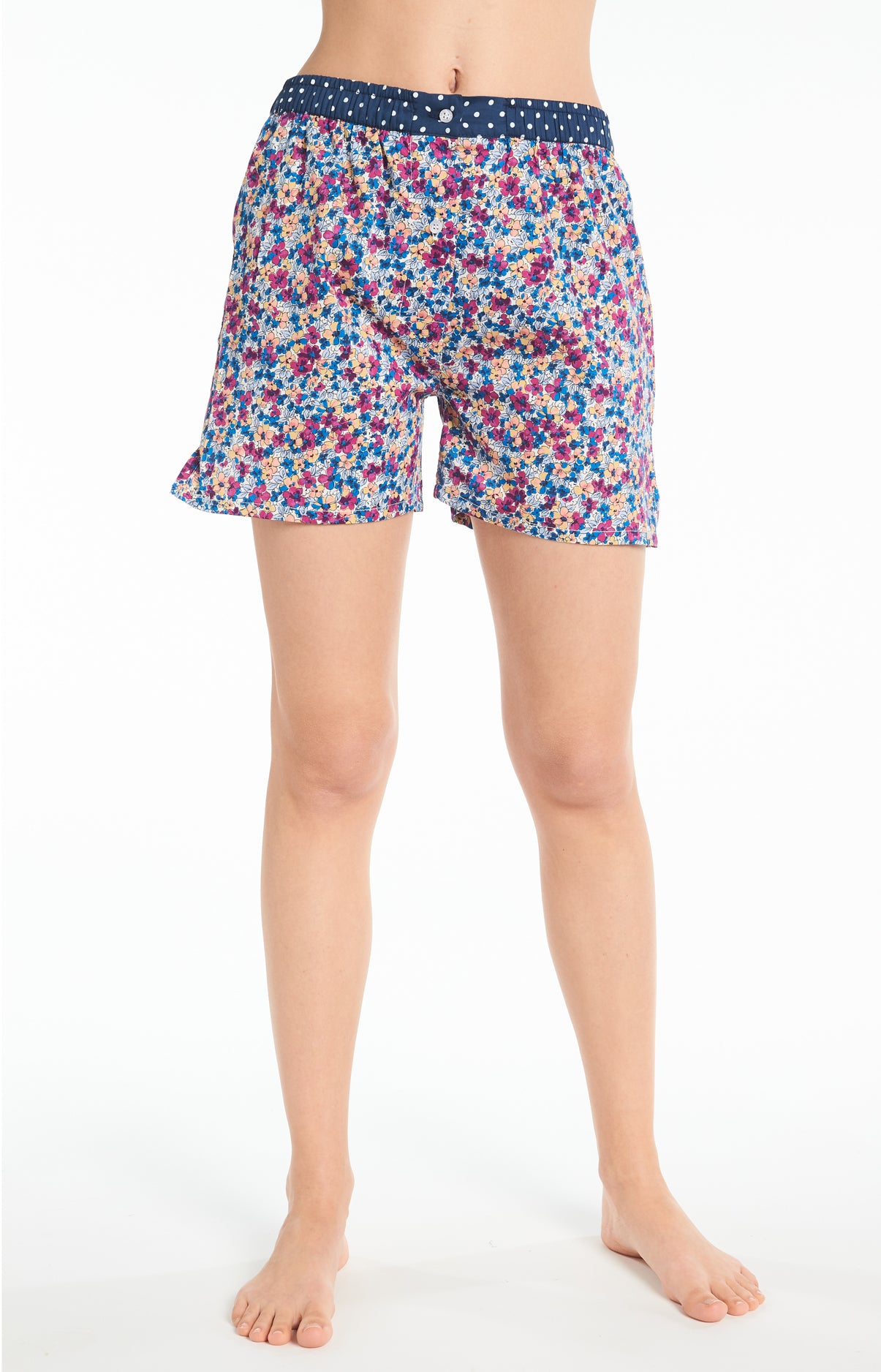arthur-bob-short-fleur-violet-coton-bio-femme image 4