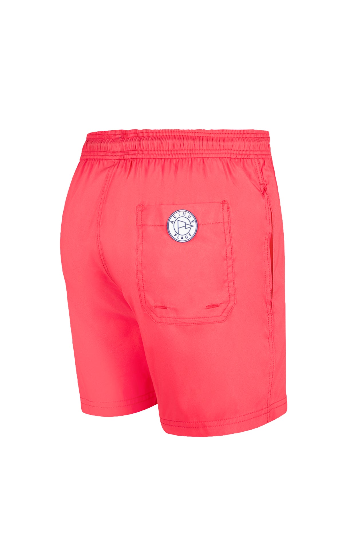 arthur-bob-short-de-bain-homme-rouge-polyester-recycl image 4