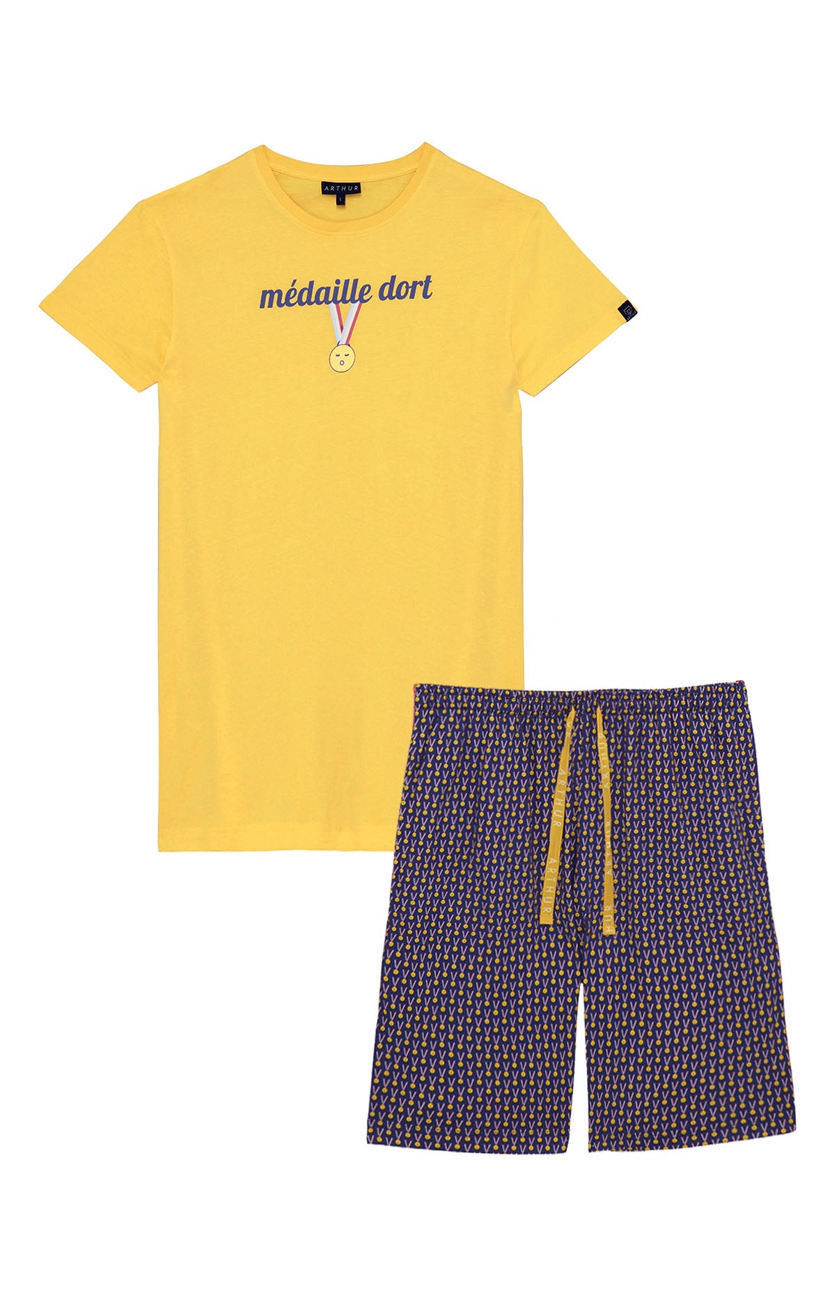 arthur-bob-m-daille-dort-pyjashort-bleu-coton-bio image 3