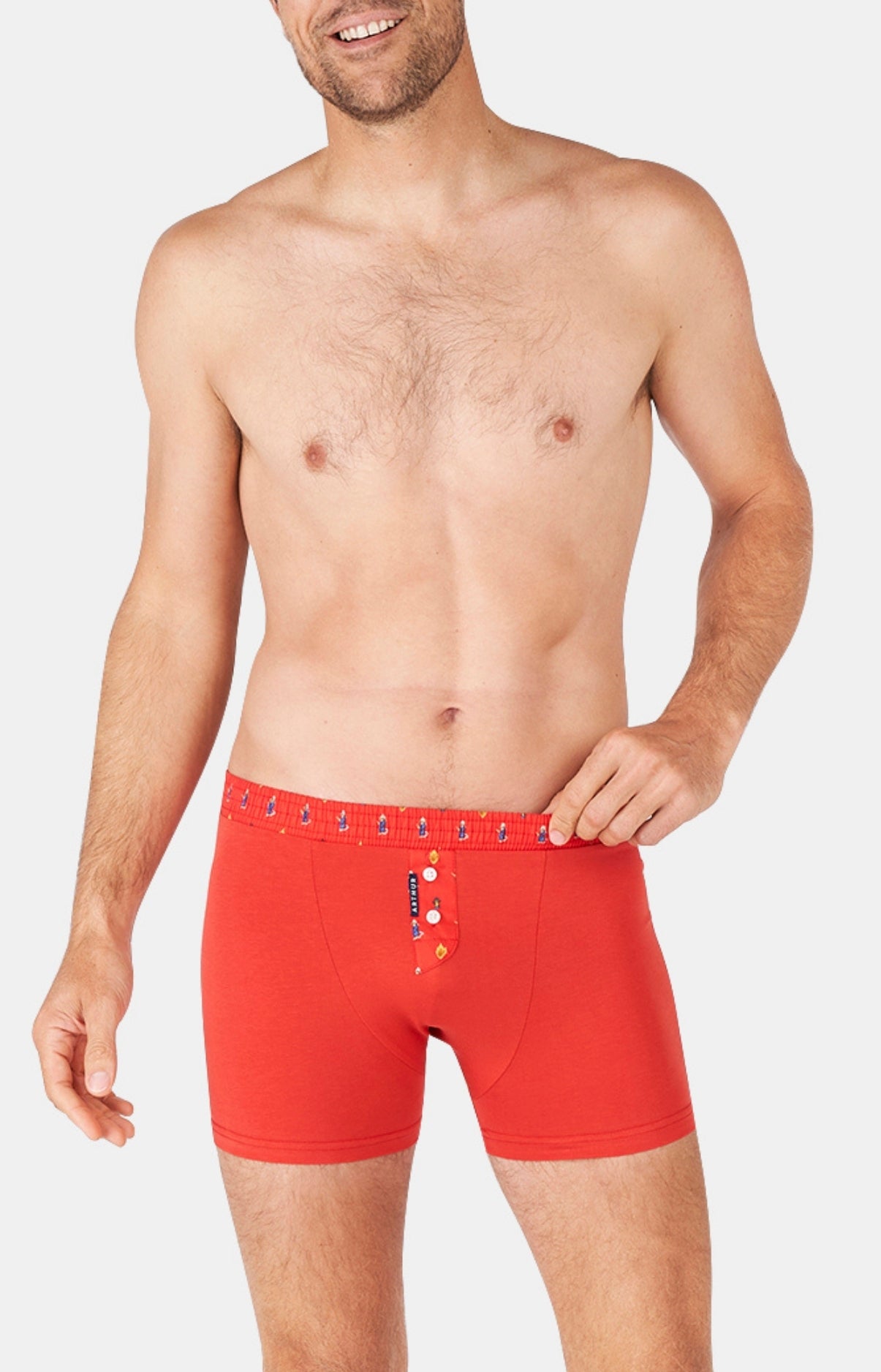 arthur-bob-boxer-club-rouge-coton-homme image 2