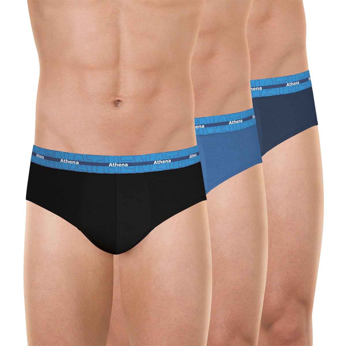 athena-720-stretch-lot-3-slips-homme-coton-extensible image 1