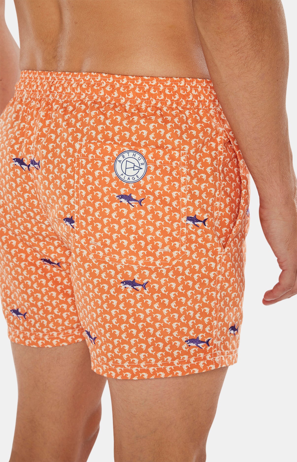 arthur-bob-requin-short-de-bain-orange-s-chage-rapide image 6