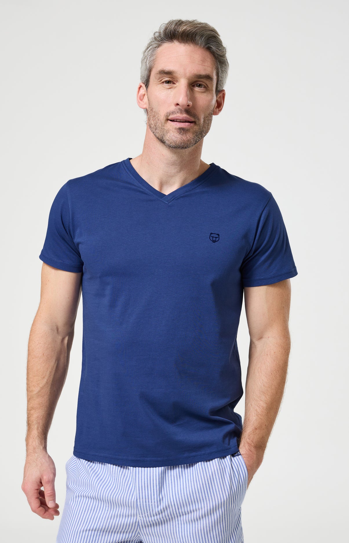 arthur-bob-marin-tee-shirt-homme-marine-coton-bio image 1