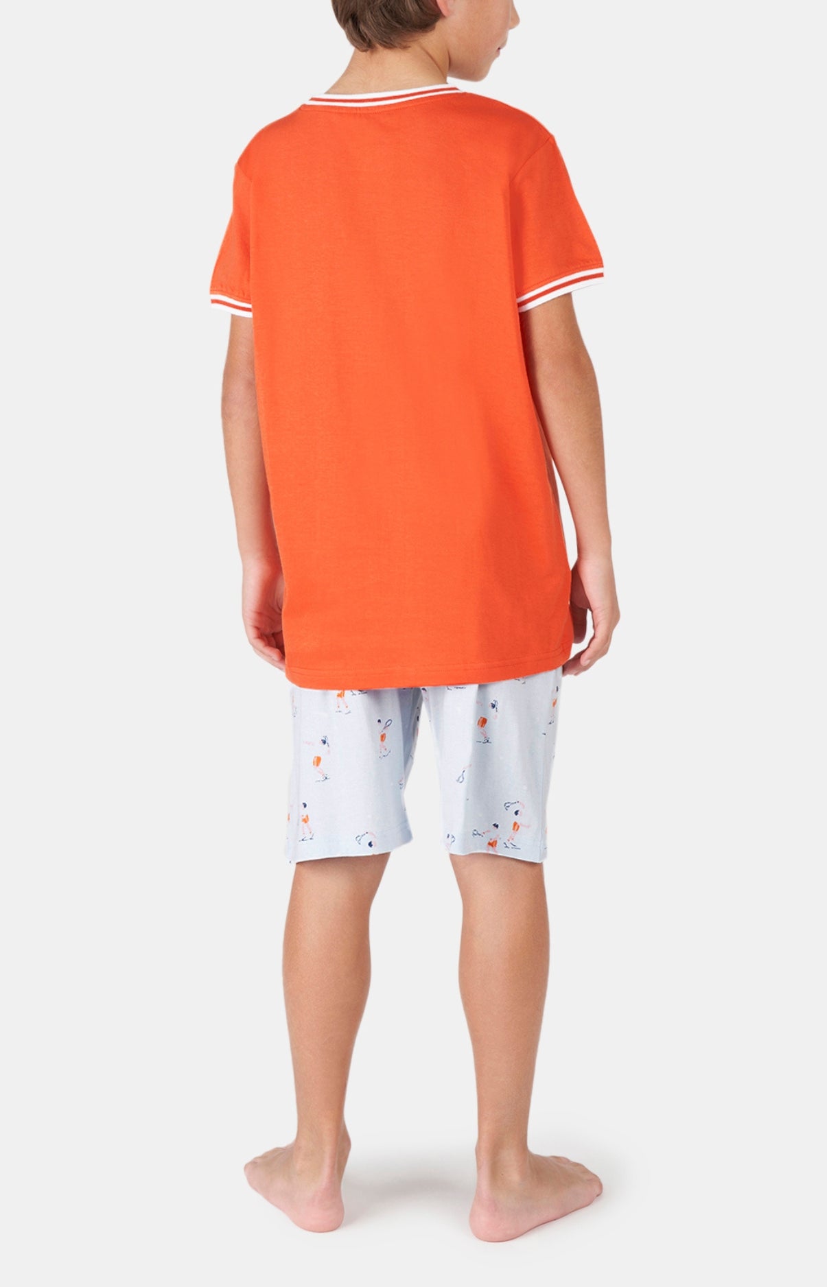 arthur-bob-pyjashort-roland-garros-orange-coton-bio image 6