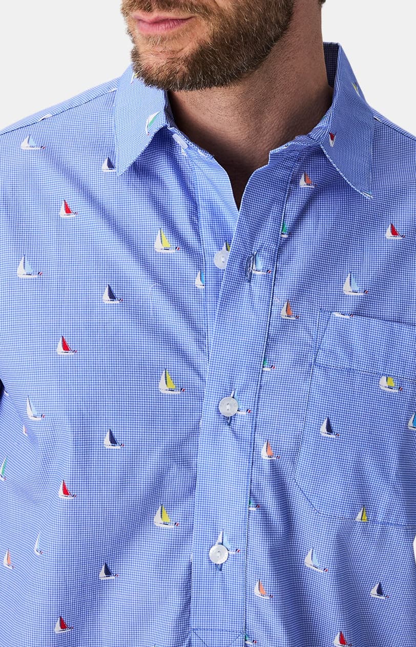 arthur-bob-boat-chemise-de-nuit-coton-bio-ciel image 2