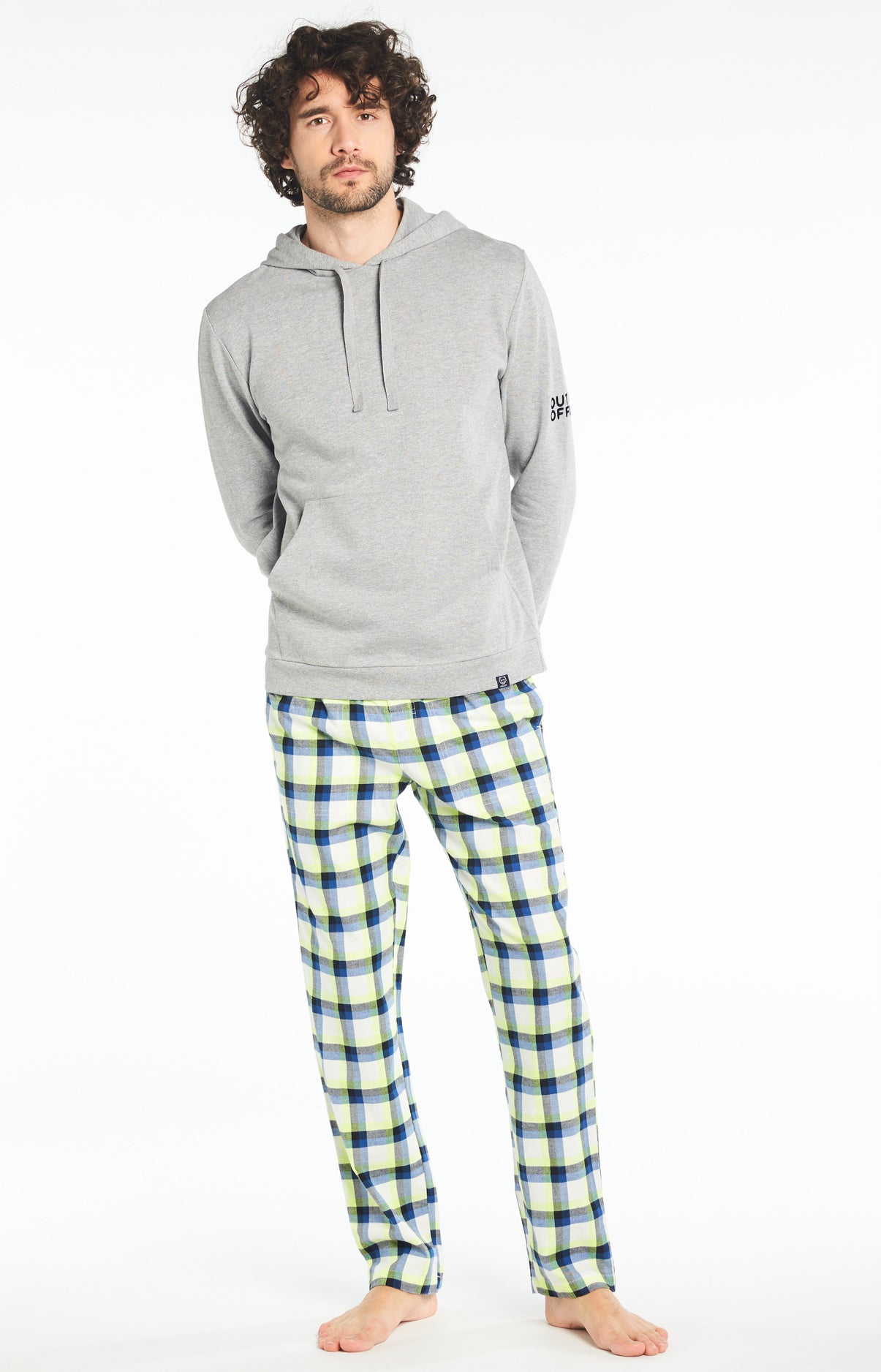 arthur-bob-big-fluo-pantalon-pyjama-jaune-coton image 1