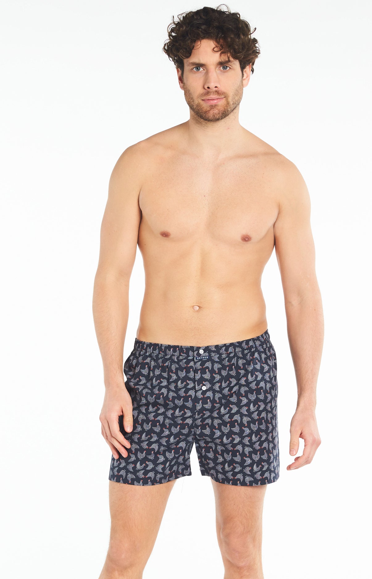 arthur-le-club-coq-noir-cale-on-noir-coton-bio image 2