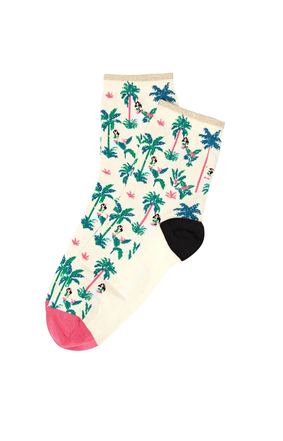 arthur-bob-vahin-chaussettes-femme-multicolore-lurex image 1