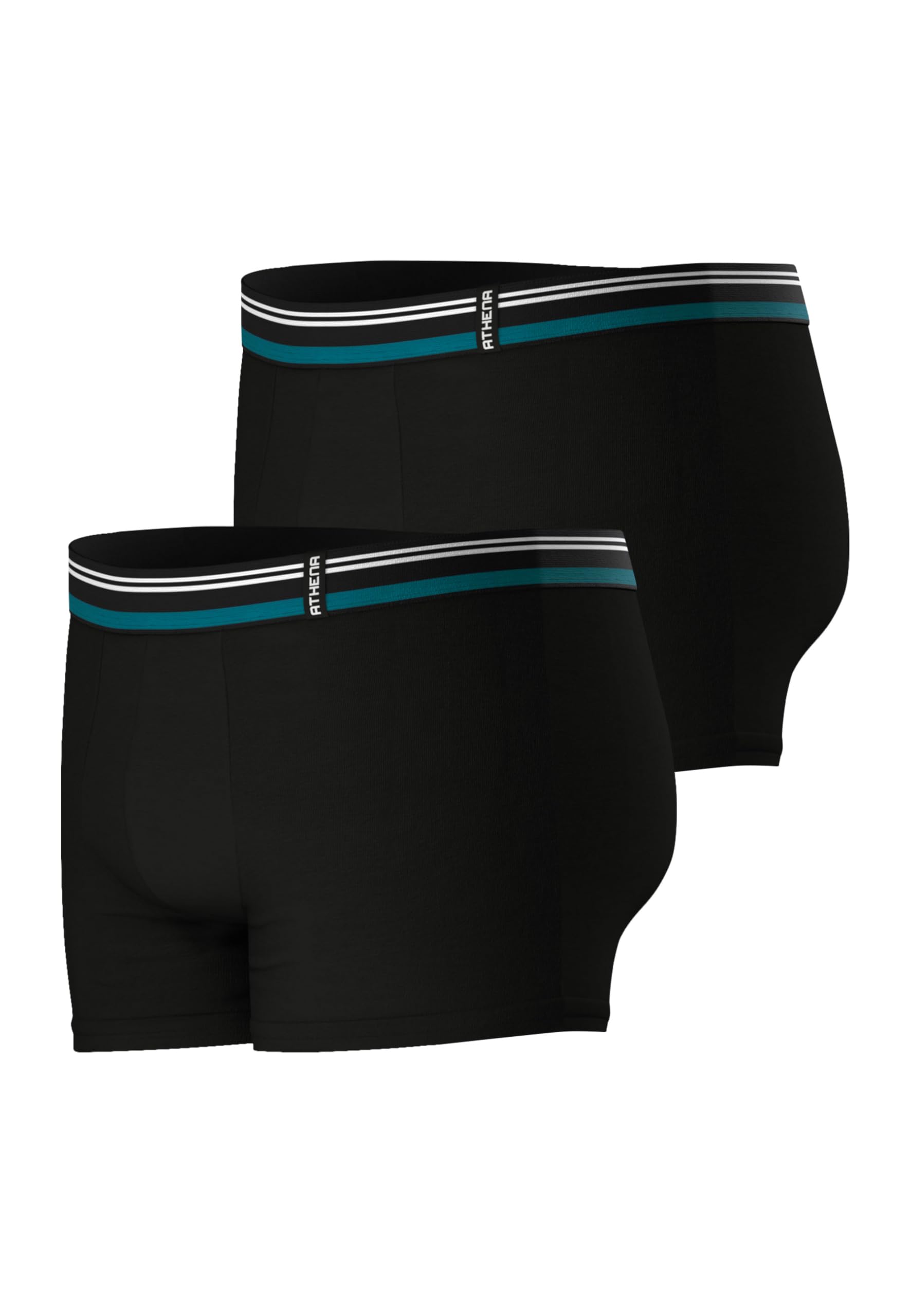 athena-ecopack-boxer-homme-lot-2-coton-noir image 2