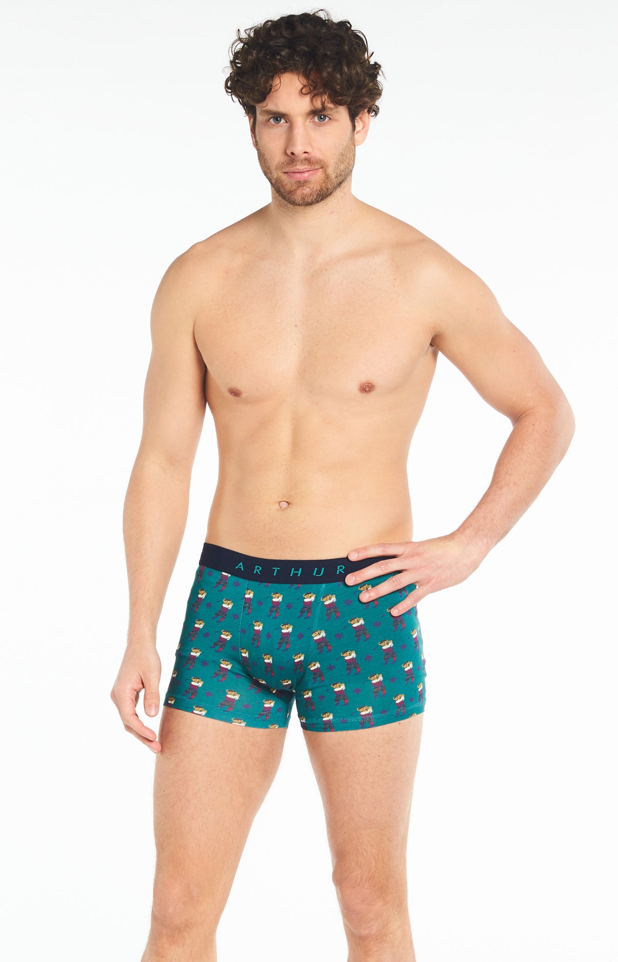 arthur-bob-green-de-champion-boxer-homme-vert image 2