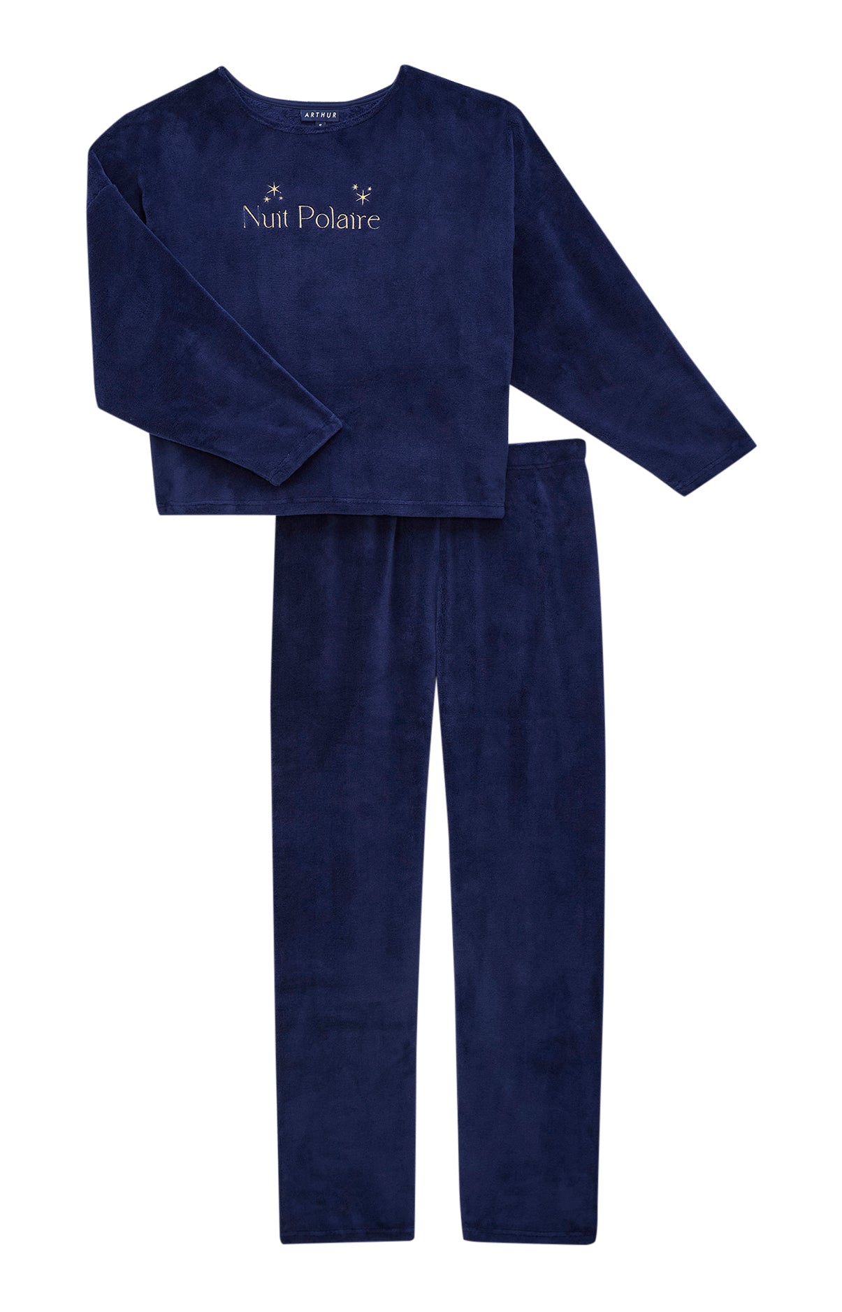 arthur-bob-nuit-polaire-pyjama-polaire-marine-femme image 3