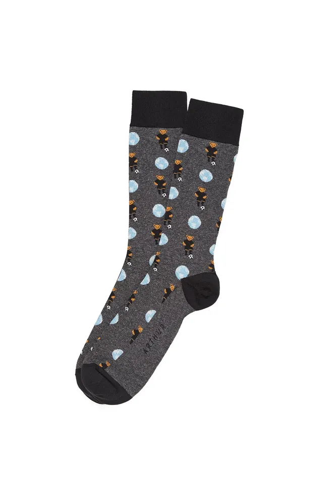 arthur-bob-foot-chaussettes-homme-gris-coton-bio image 1