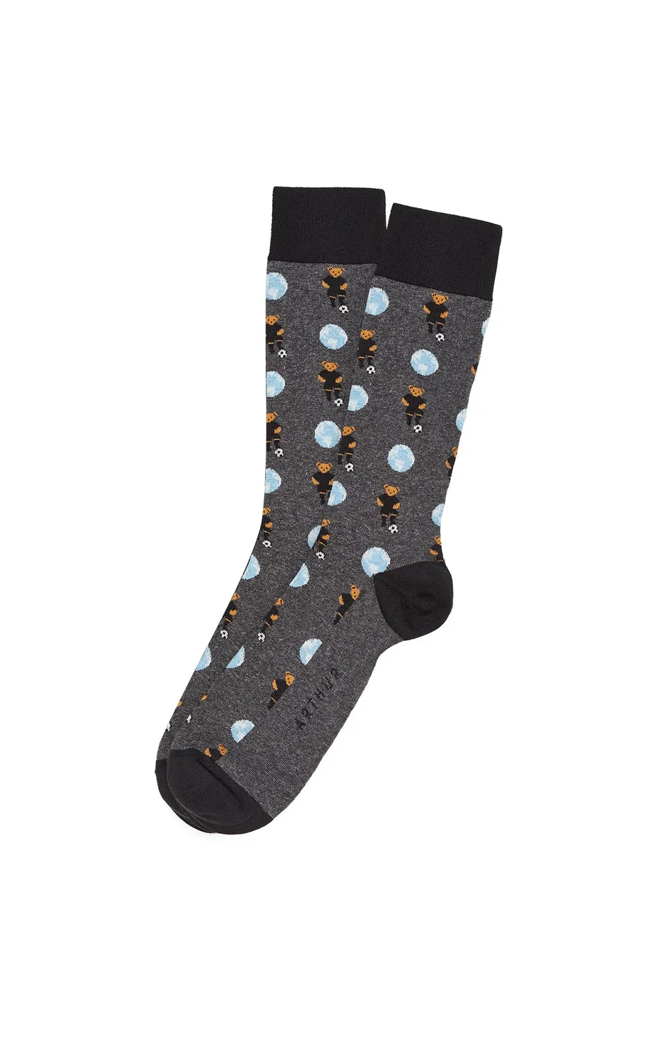 arthur-bob-foot-chaussettes-homme-gris-coton-bio image 1
