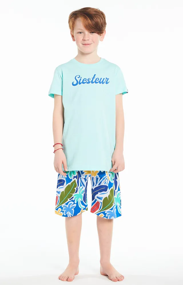 arthur-bob-pyjashort-malibu-roi-coton-bio-enfant image 1