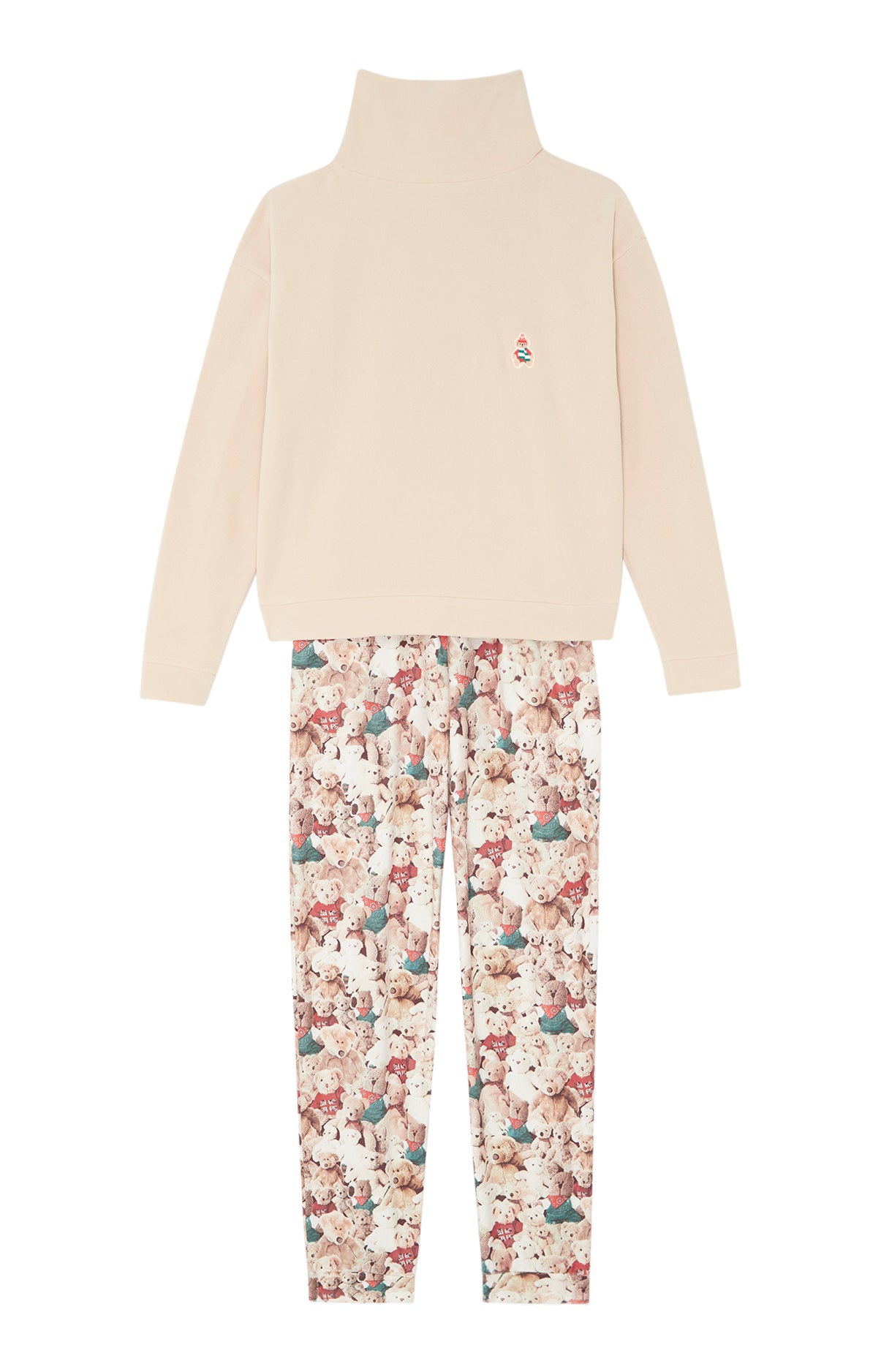 arthur-bob-teddy-bear-pyjama-femme-brun-polaire image 3