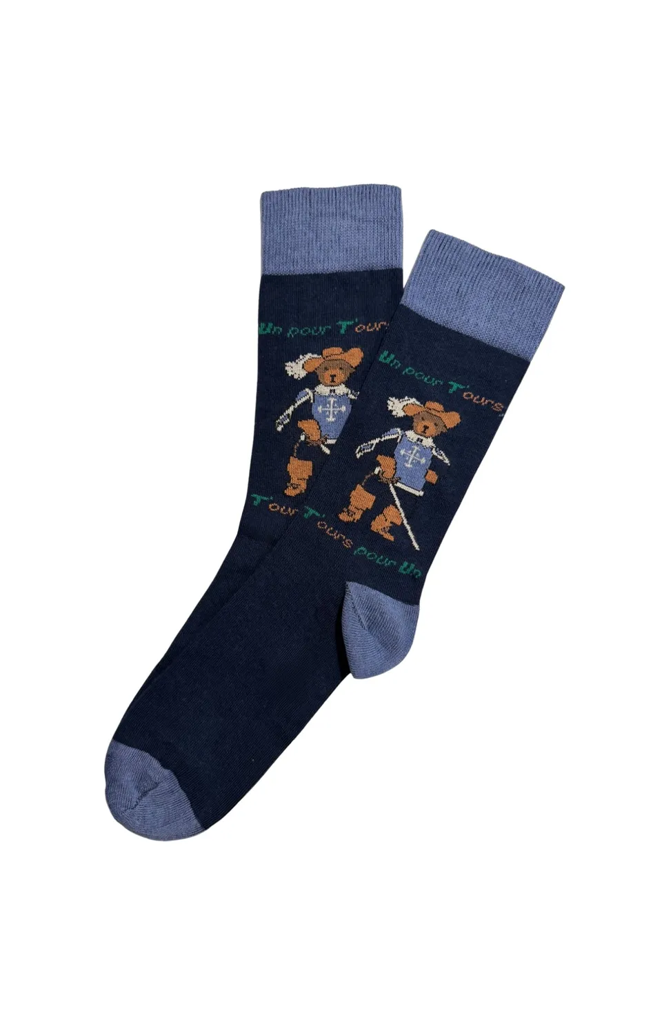 arthur-bob-mou-r-squetaires-chaussettes-homme-marine-coton image 1