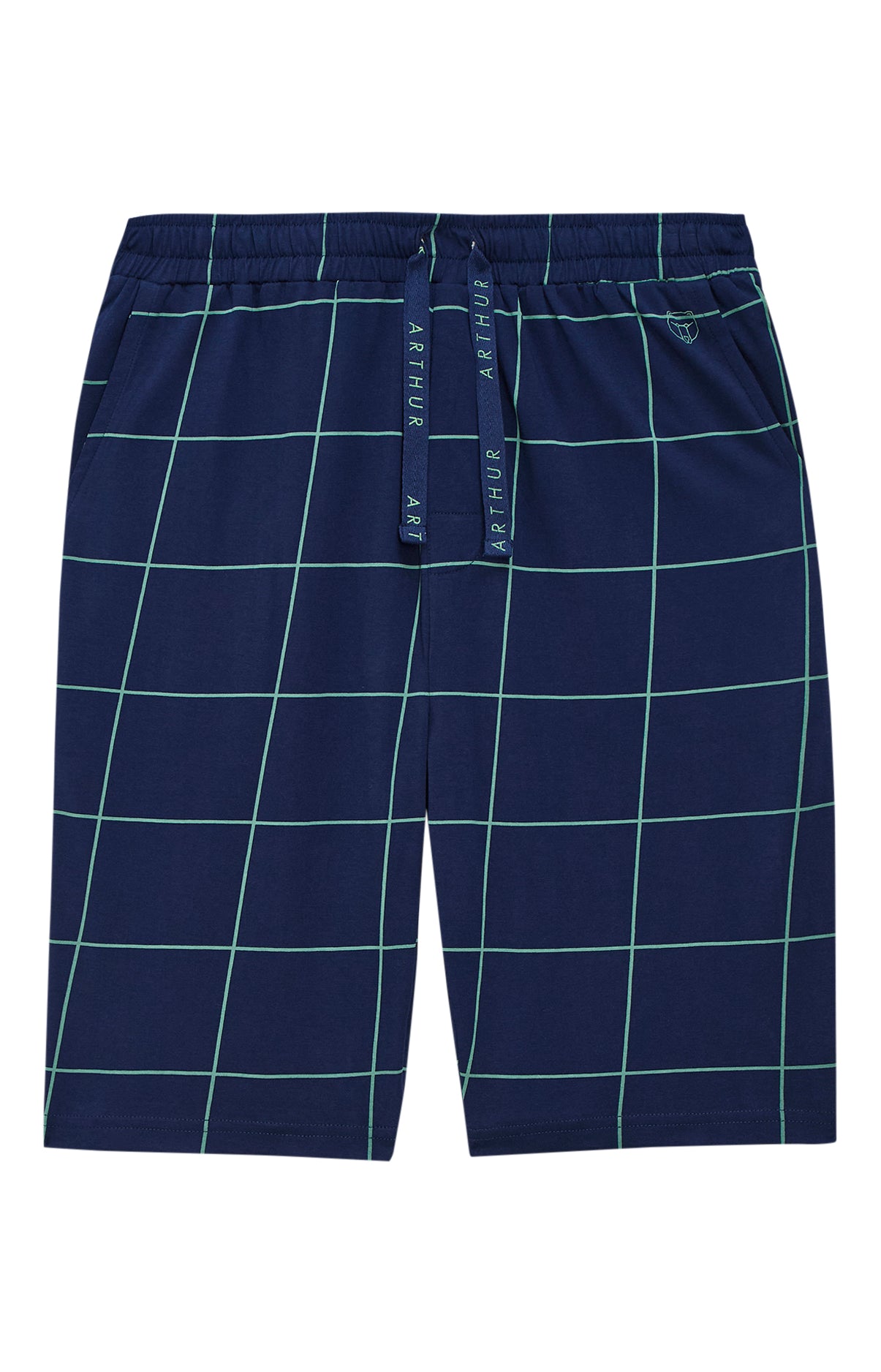 arthur-bob-windsor-short-pyjama-homme-marine-coton-bio image 3