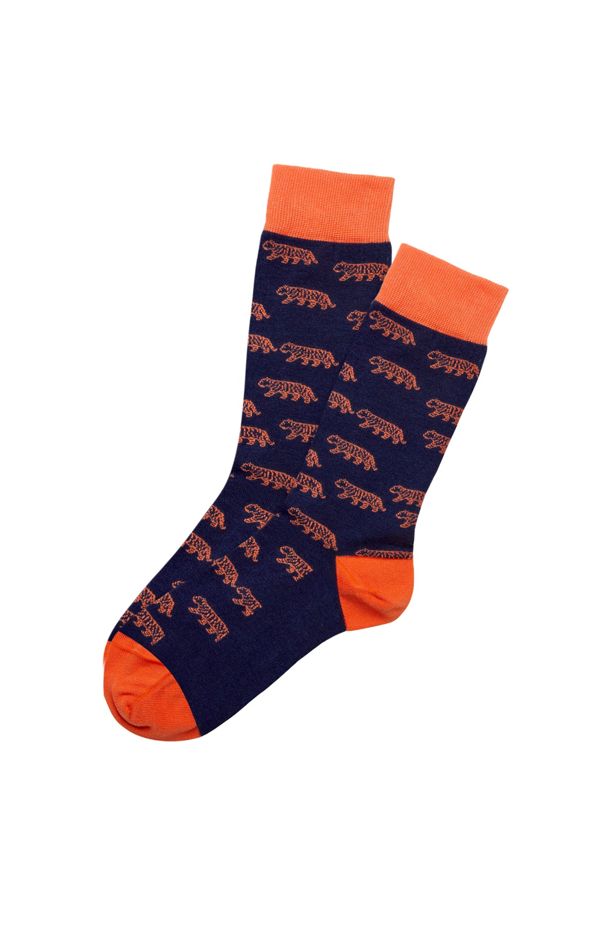 arthur-bob-tigre-chaussettes-marine-40-46-coton-bio image 1
