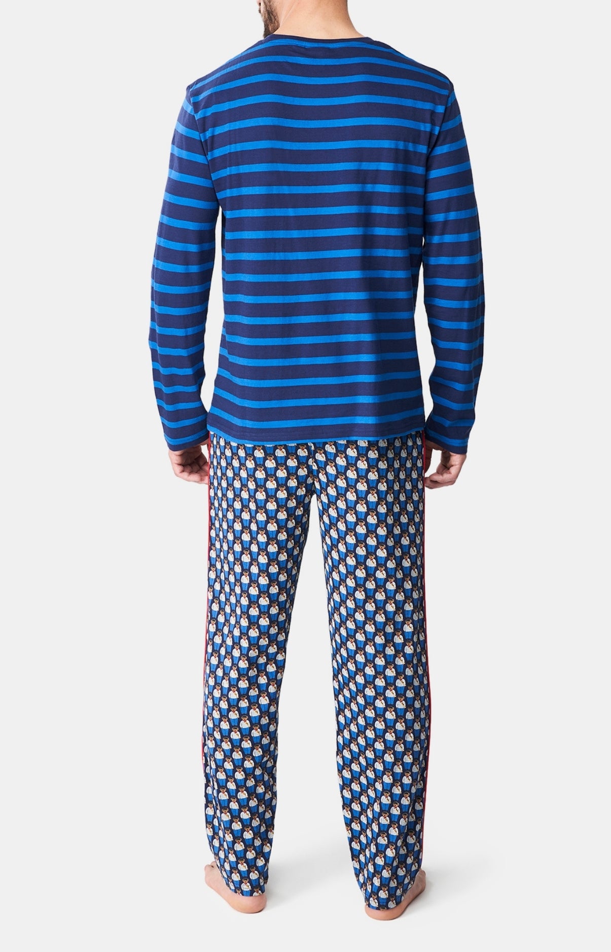 arthur-bob-teddy-in-paris-pyjama-homme-marine-bio image 5
