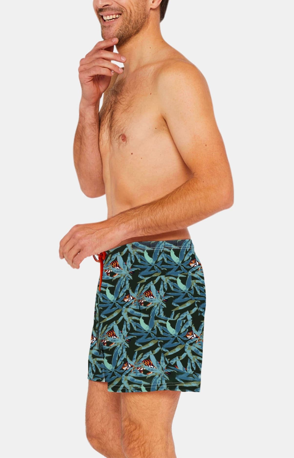 arthur-bob-tigre-short-de-bain-homme-recycl-kaki image 4