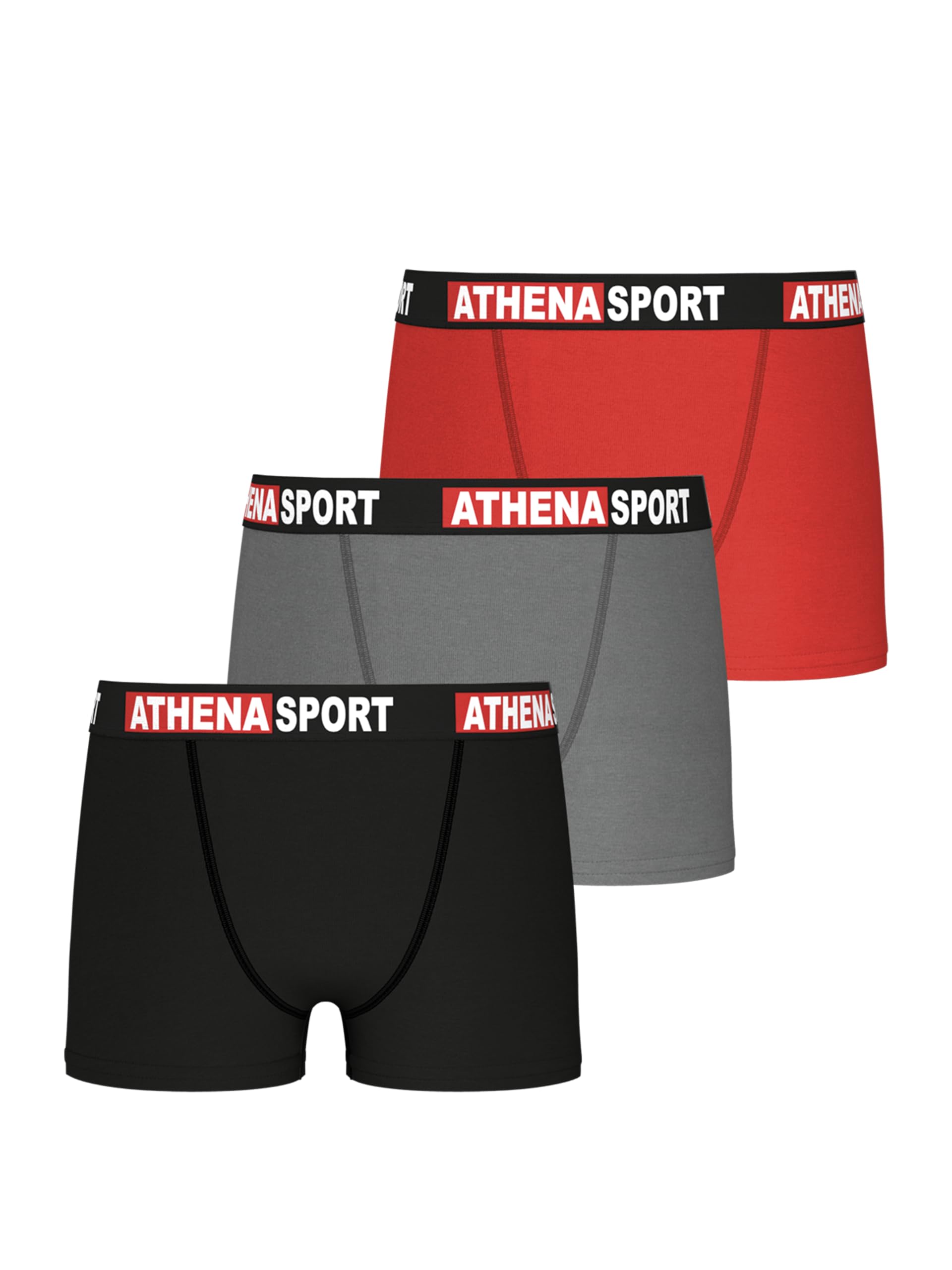 athena-daily-sport-boxer-gar-on-lot-de-3-coton-12-ans image 1
