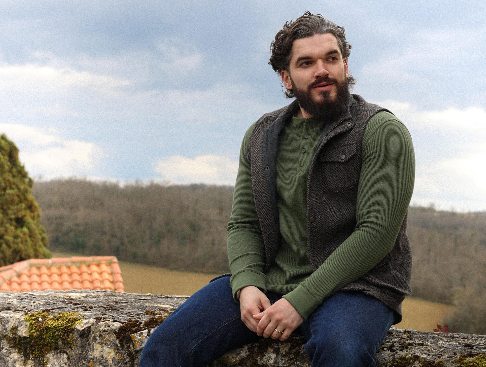 p-trone-henley-cormac-manches-longues-gaufr-beige image 4