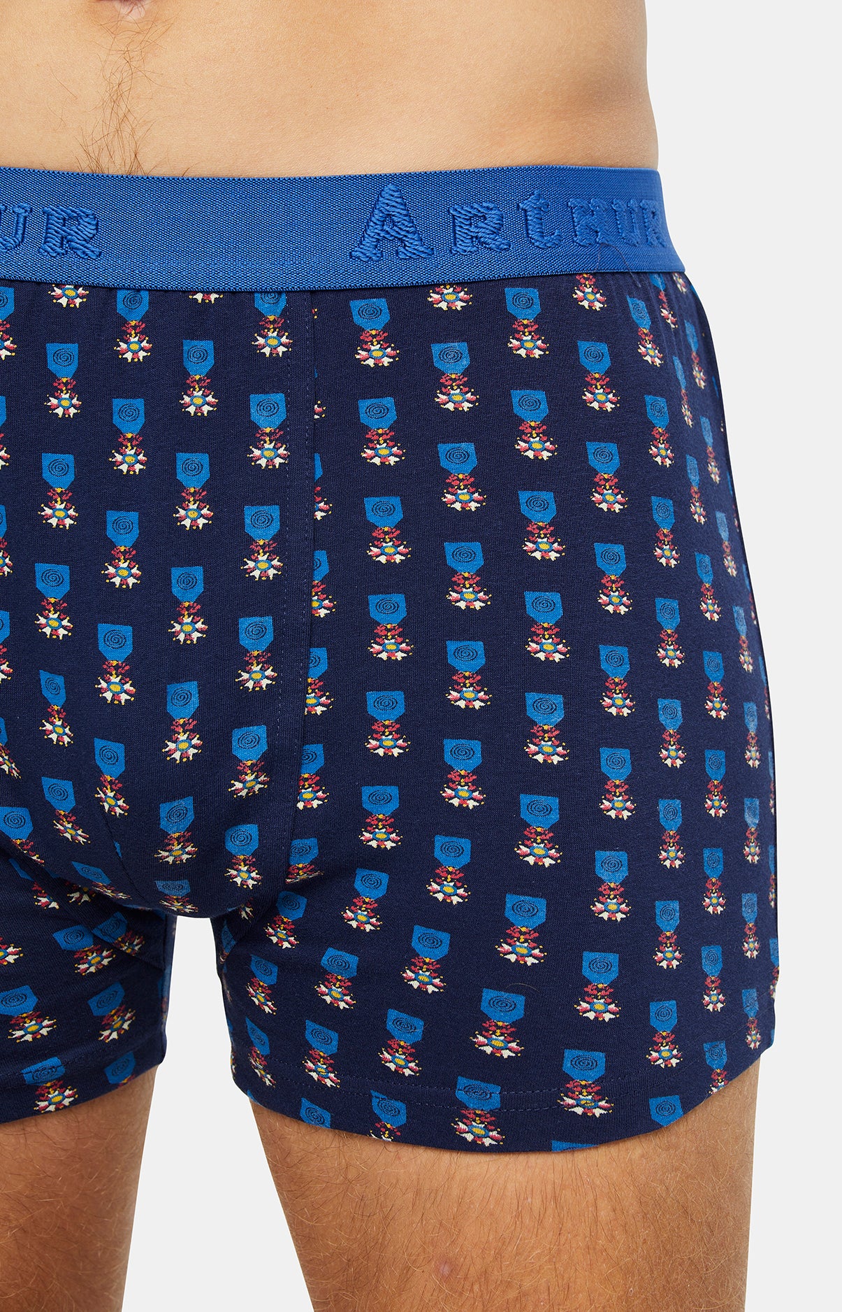 arthur-bob-legion-dormeur-boxer-homme-coton-bleu image 2