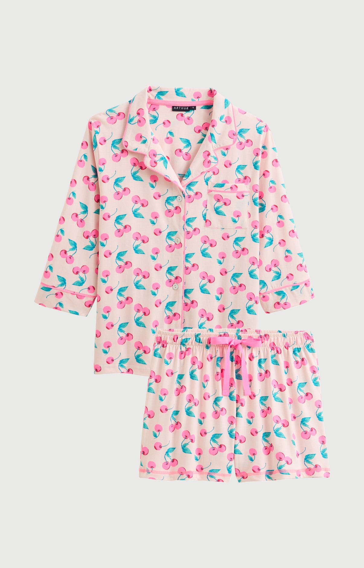 arthur-bob-amarena-pyjama-court-femme-nude-coton-bio image 3