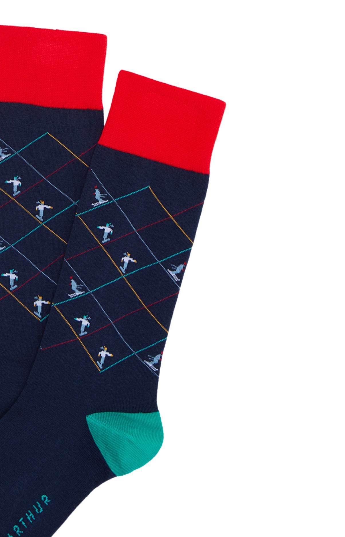 arthur-bob-ski-chaussettes-coton-marine-40-46 image 2