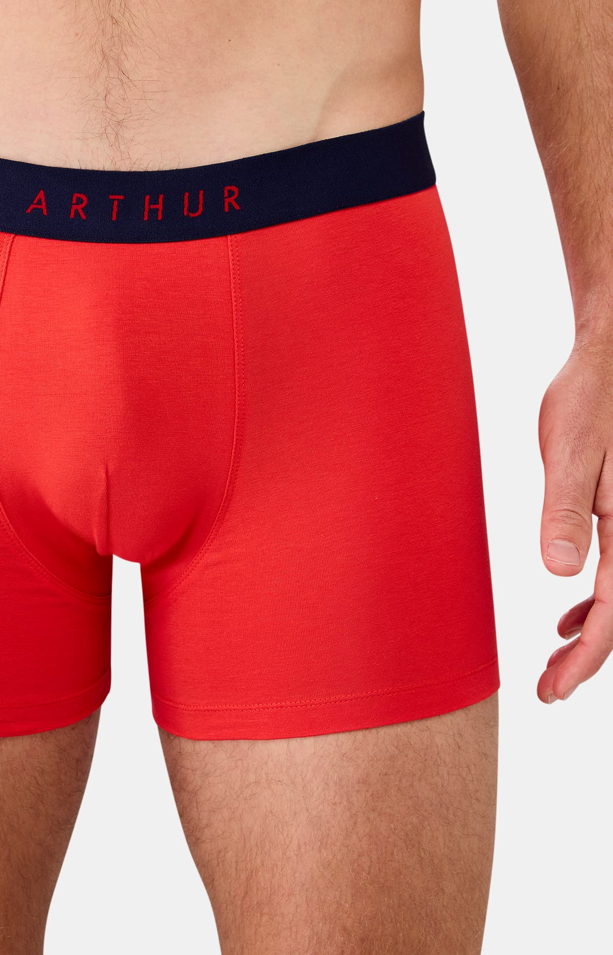 arthur-bob-ol-boxer-homme-rouge-coton-bio image 1