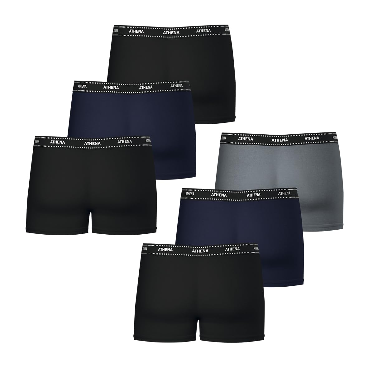 athena-easy-essentiel-lot-6-boxers-homme-m-coton-stretch image 3