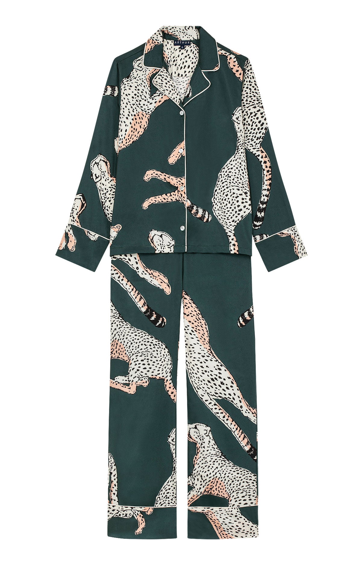 arthur-gu-pard-pyjama-femme-bouton-satin-coton-sapin image 3