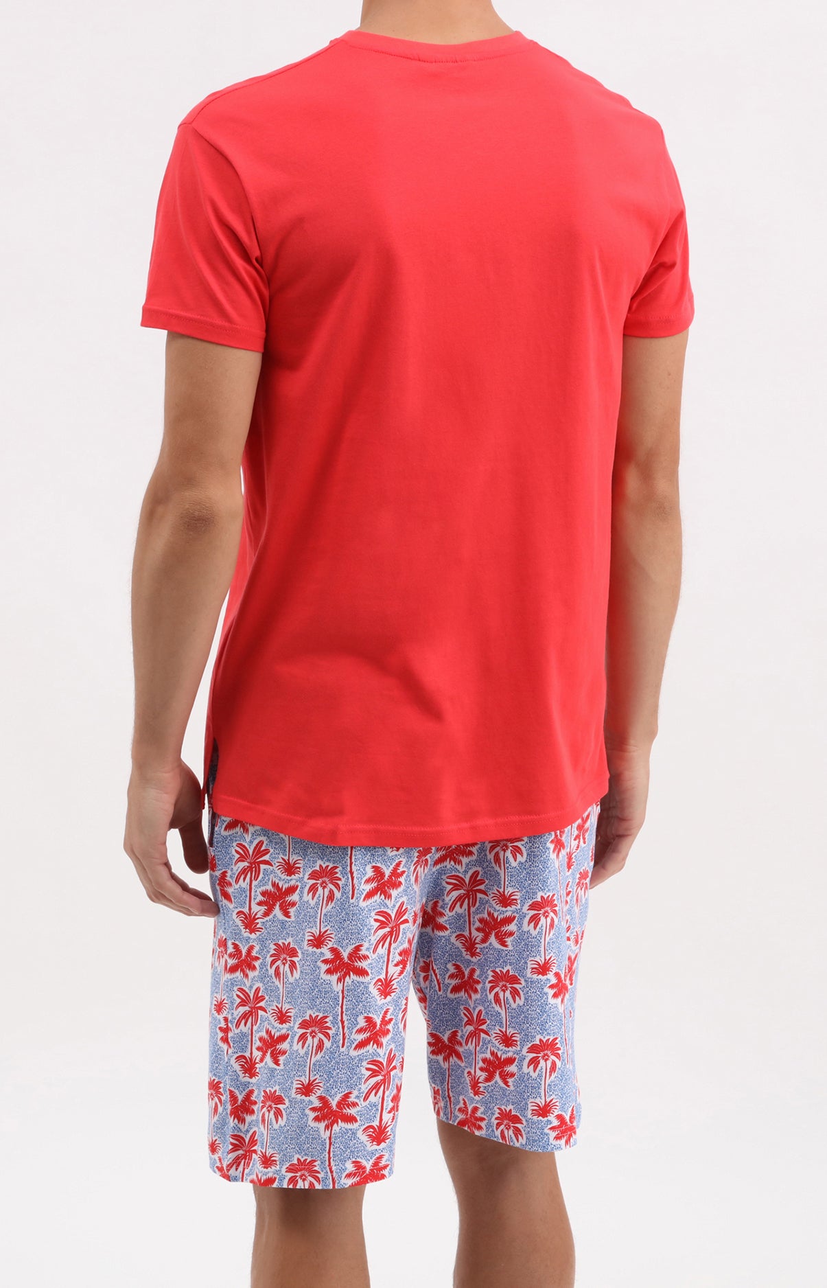 arthur-bob-pyjashort-coton-palmier-rouge image 4