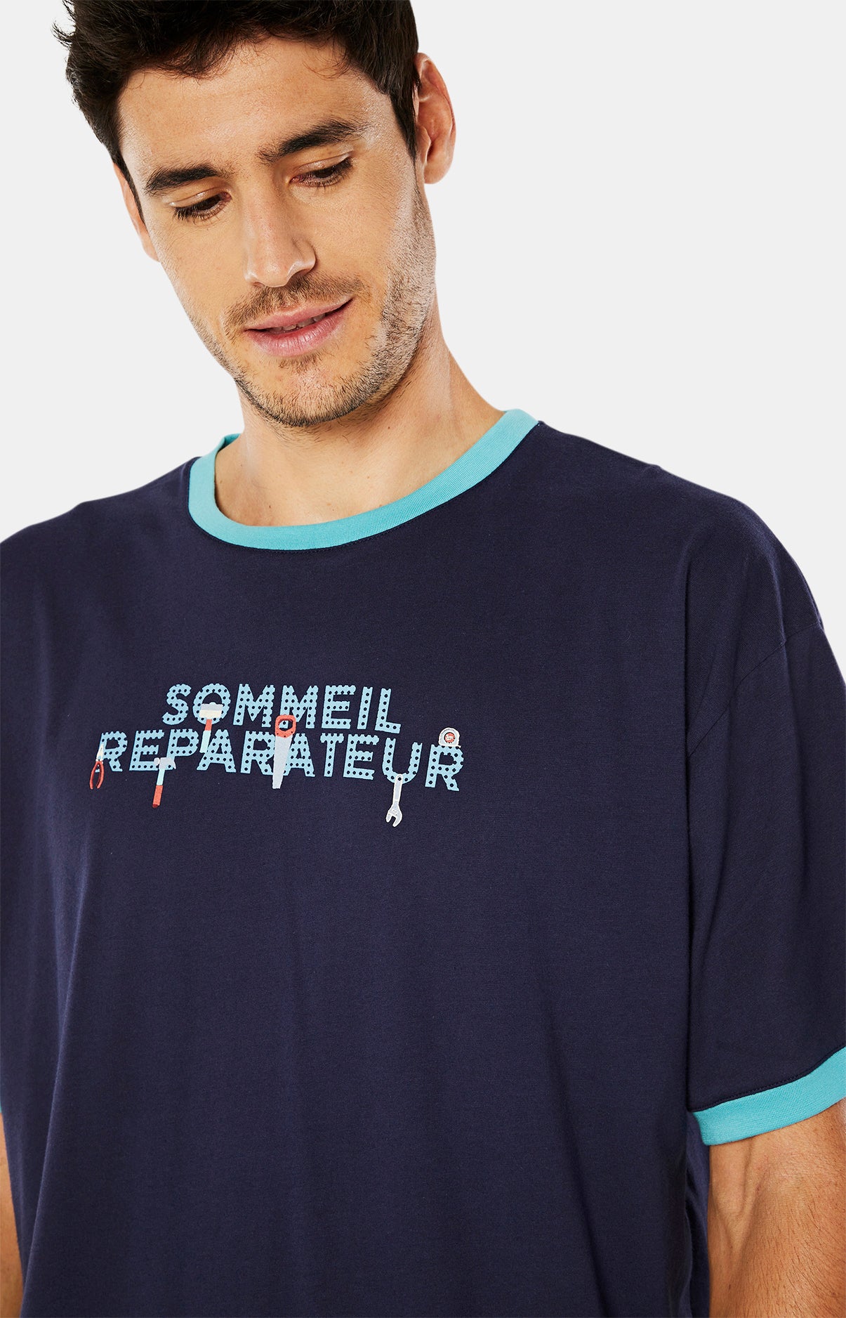 arthur-bob-bricolage-maxi-tee-shirt-nuit-marine image 7