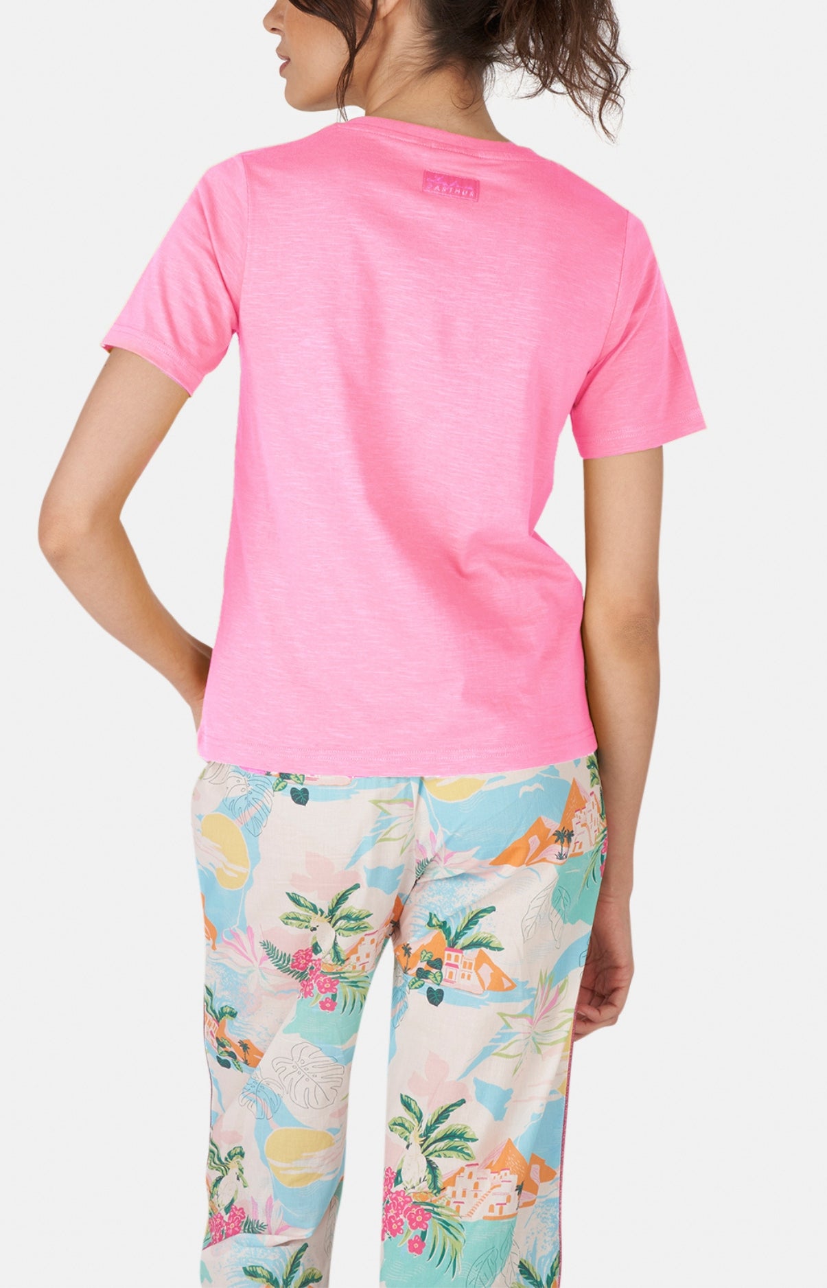 arthur-bob-tee-shirt-coton-bio-rose-col-v image 4