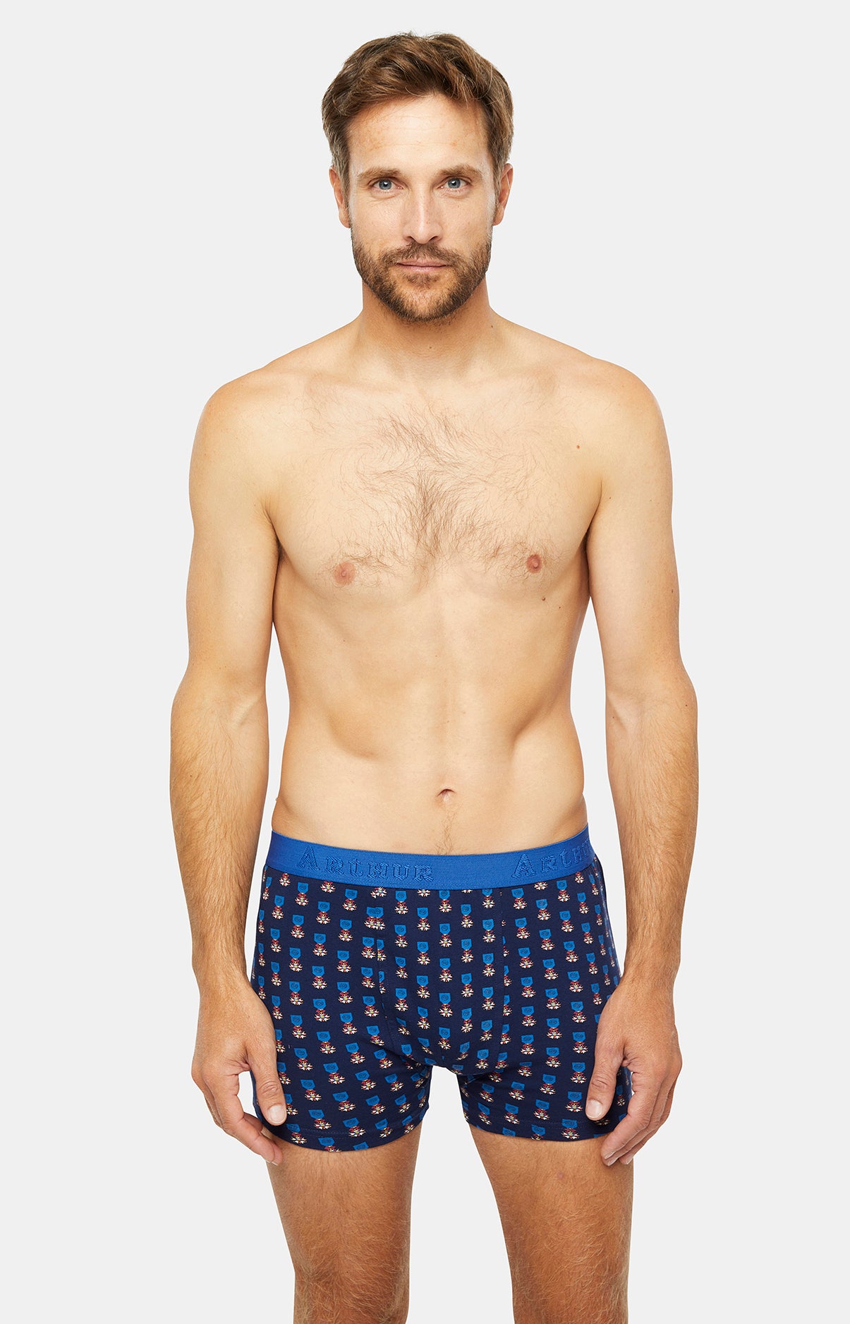 arthur-bob-legion-dormeur-boxer-homme-coton-bleu image 1